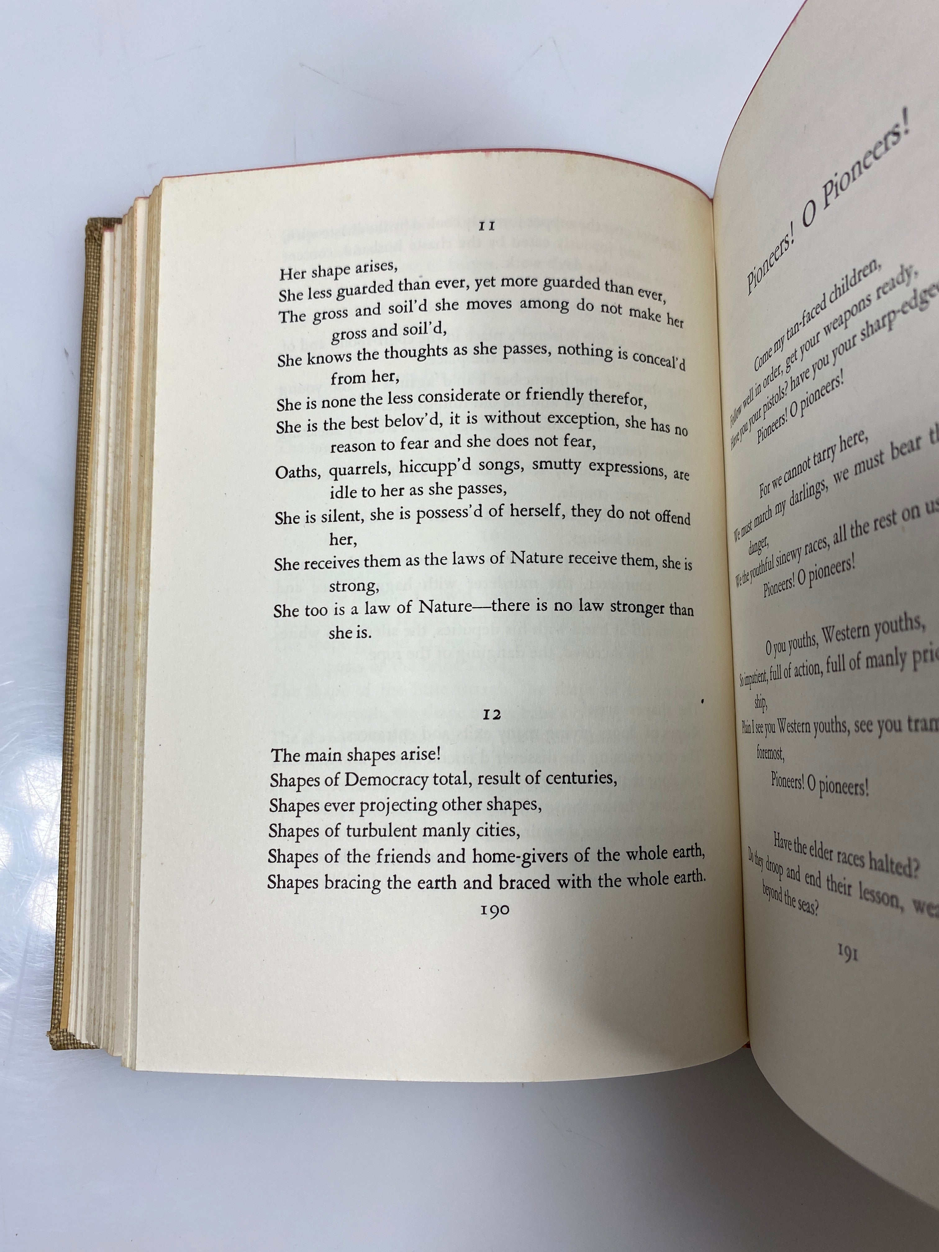 The Selected Poems of Walt Whitman 1942 HC