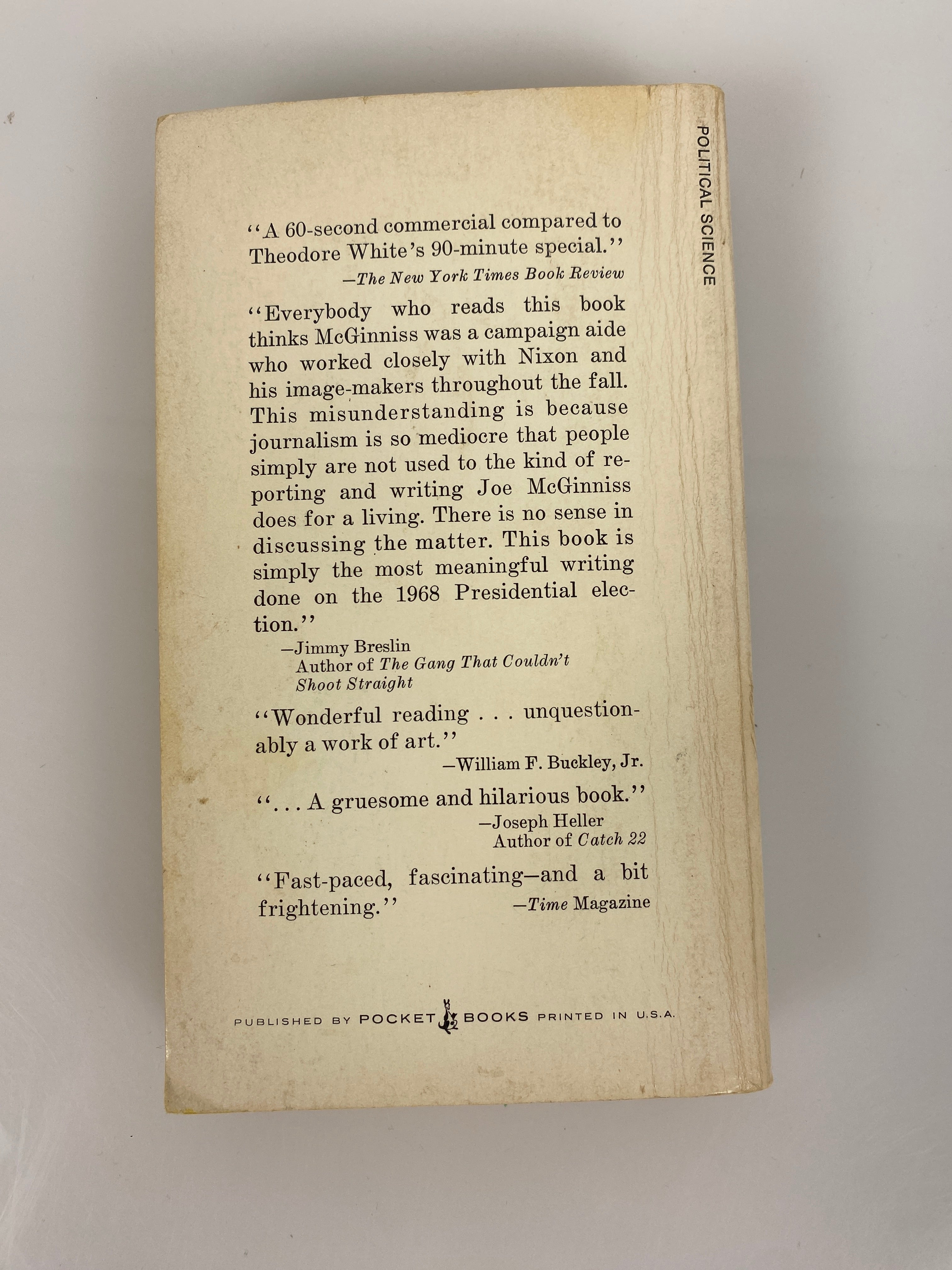 The Selling of the President 1968 Joe McGinniss Paperback 1970