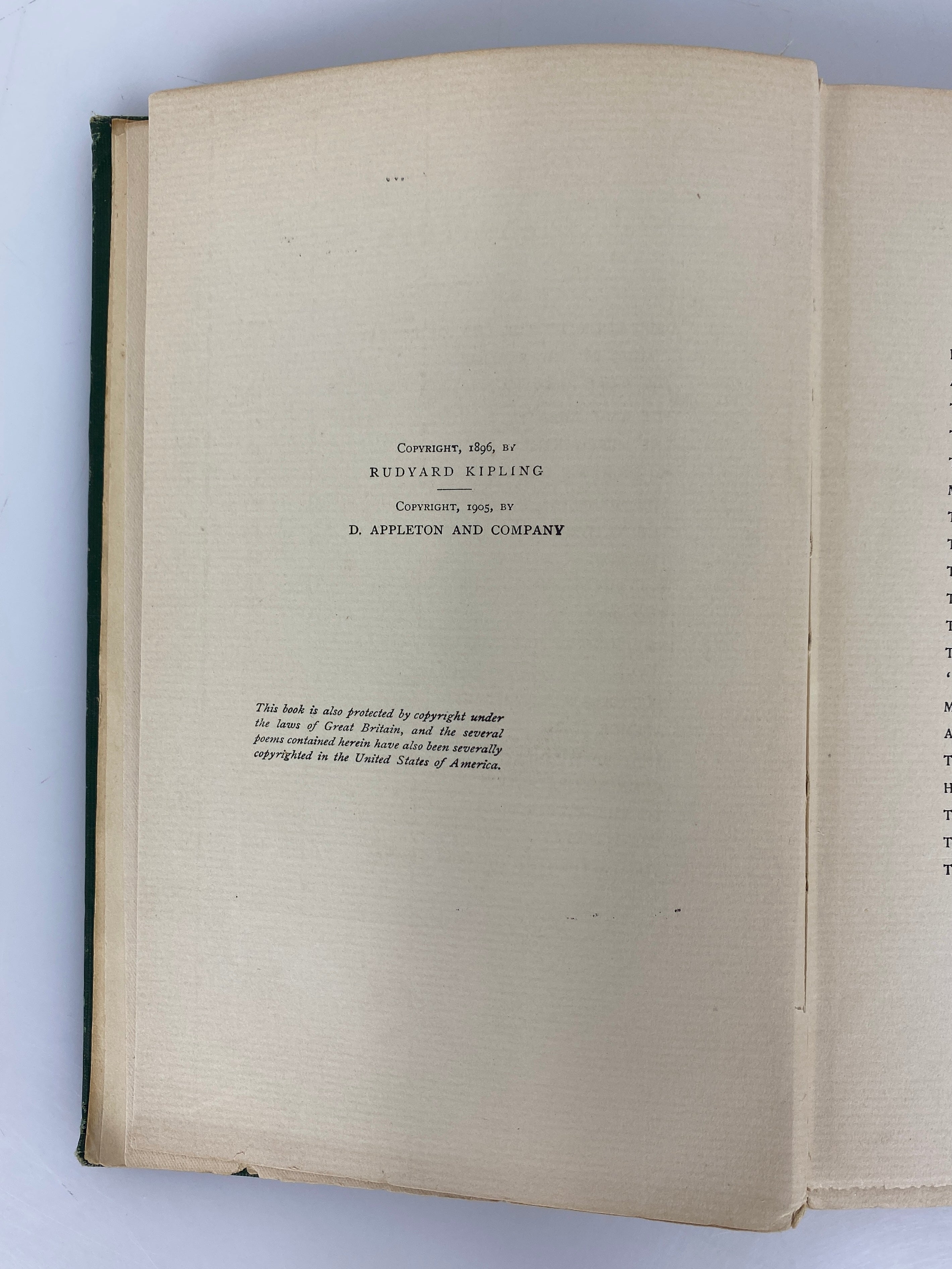 The Seven Seas by Rudyard Kipling 1905 Doubleday Page Antique HC