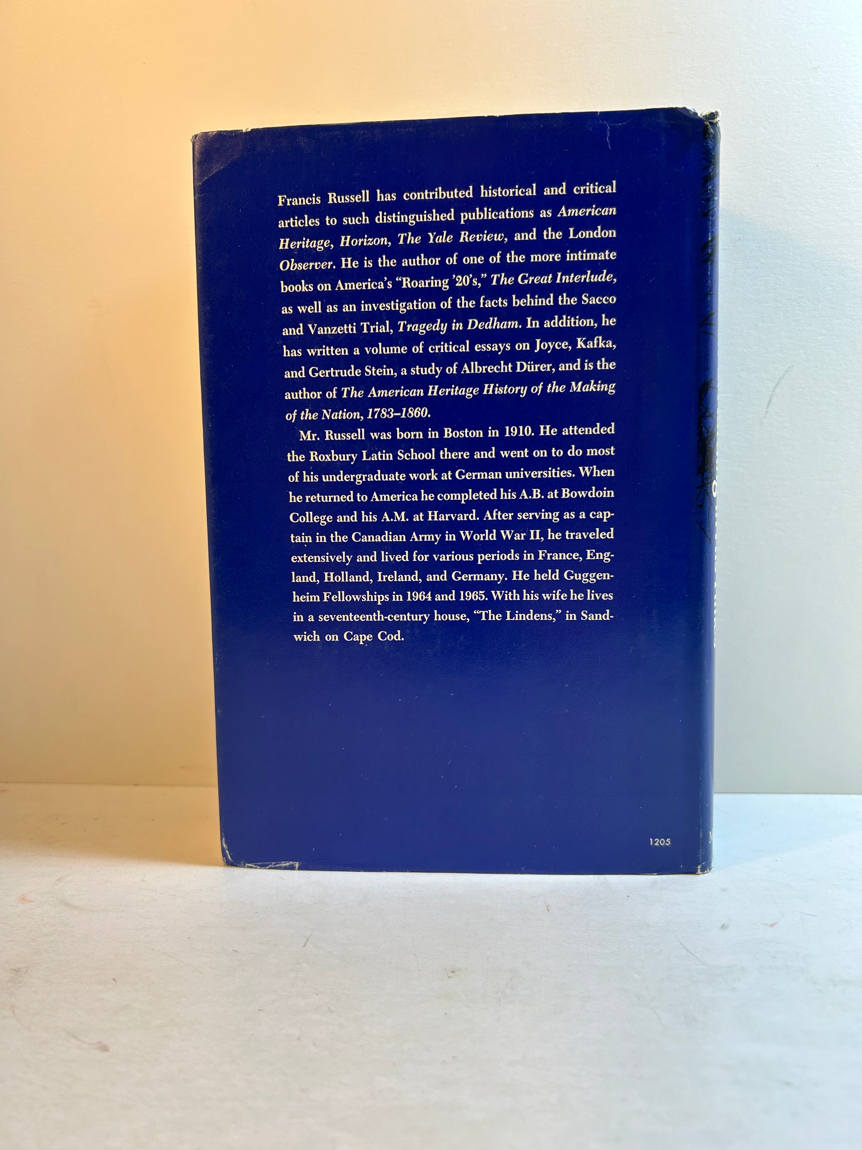 The Shadow of Blooming Grove by Francis Russell 1968 HCDJ