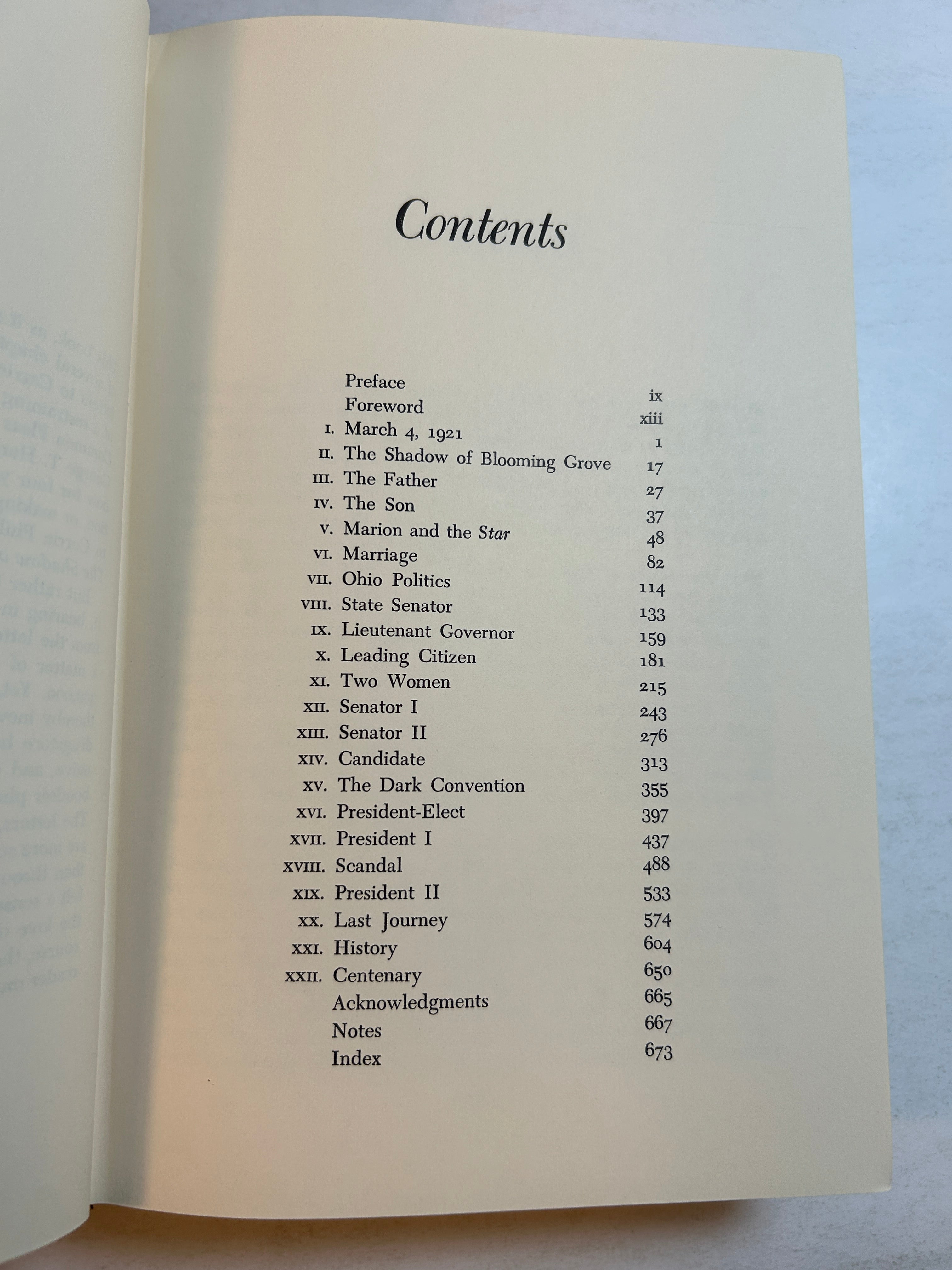 The Shadow of Blooming Grove by Francis Russell 1968 HCDJ