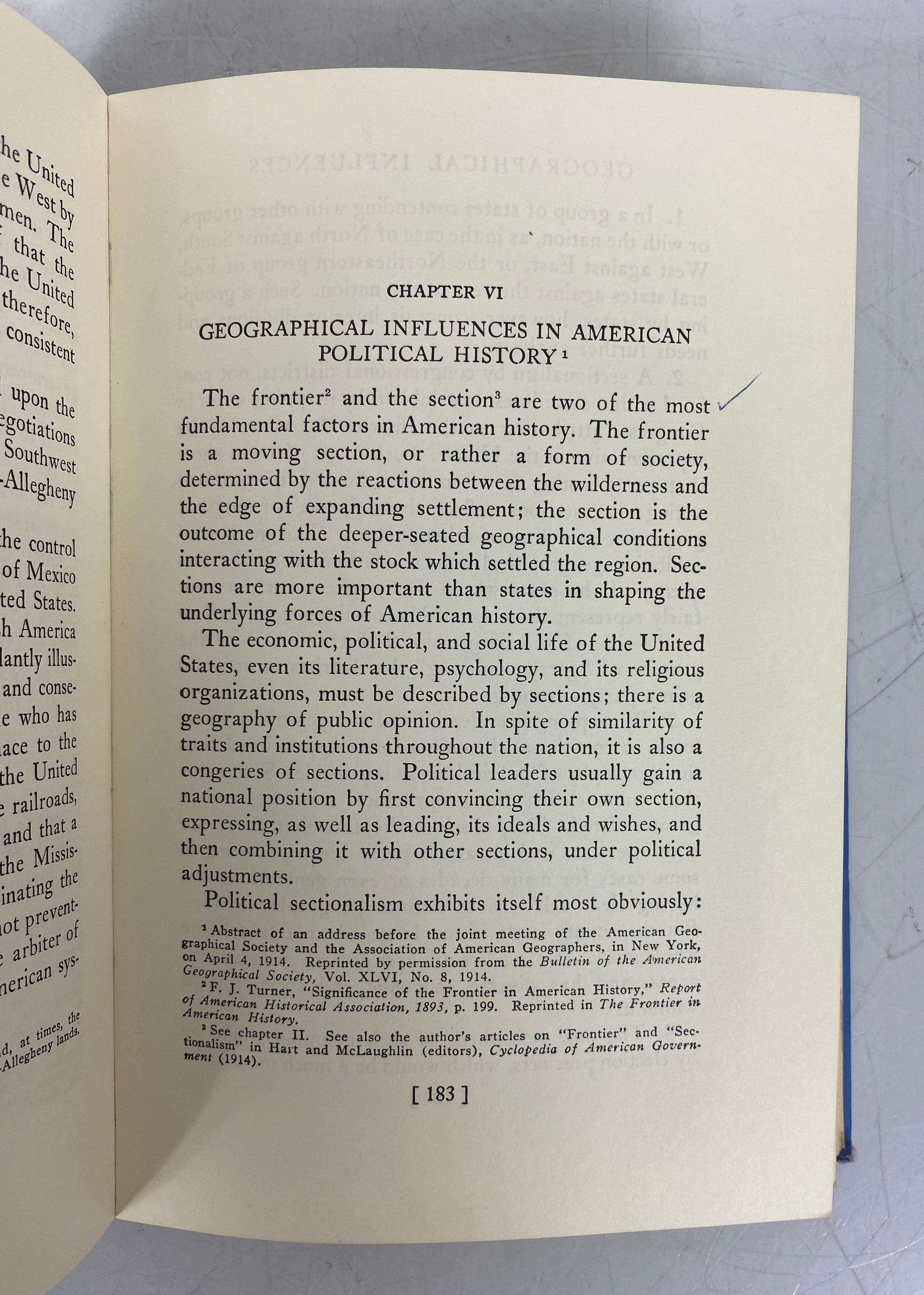 The Significance of Sections in American History F.J. Turner 1950 HC Ex-Library