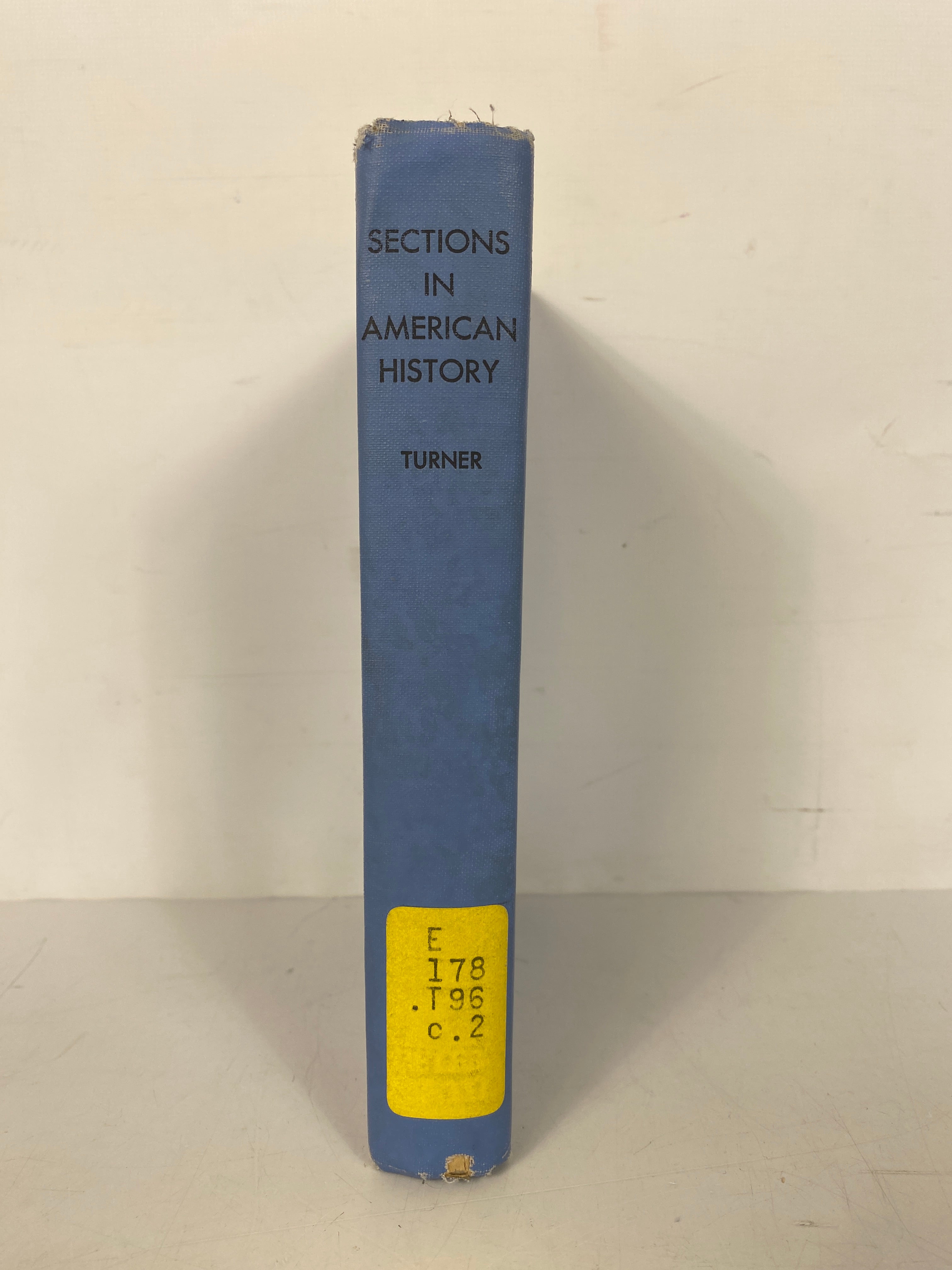 The Significance of Sections in American History F.J. Turner 1950 HC Ex-Library