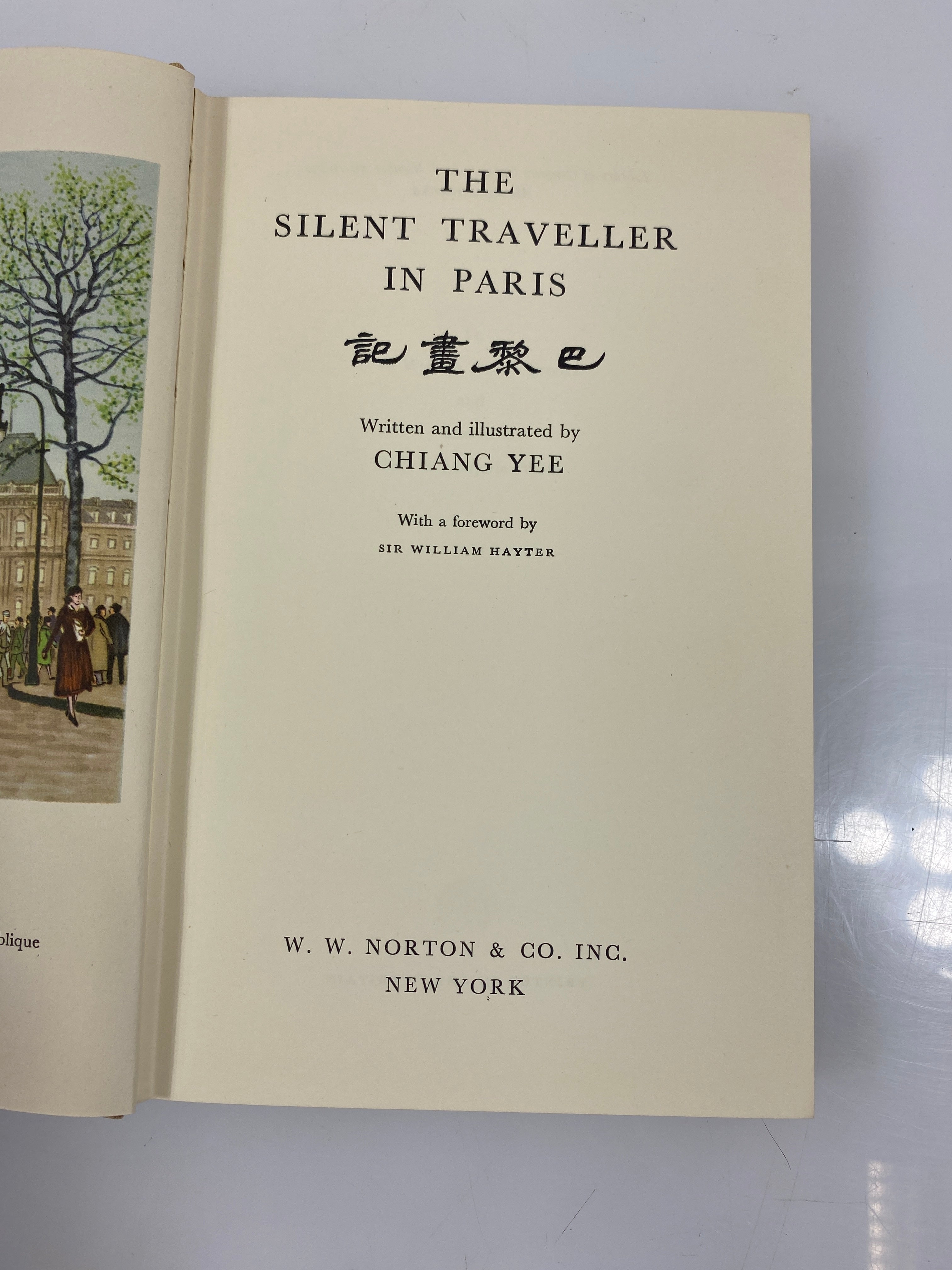 The Silent Traveller in Paris by Chiang Yee W.W. Norton & Co HCDJ