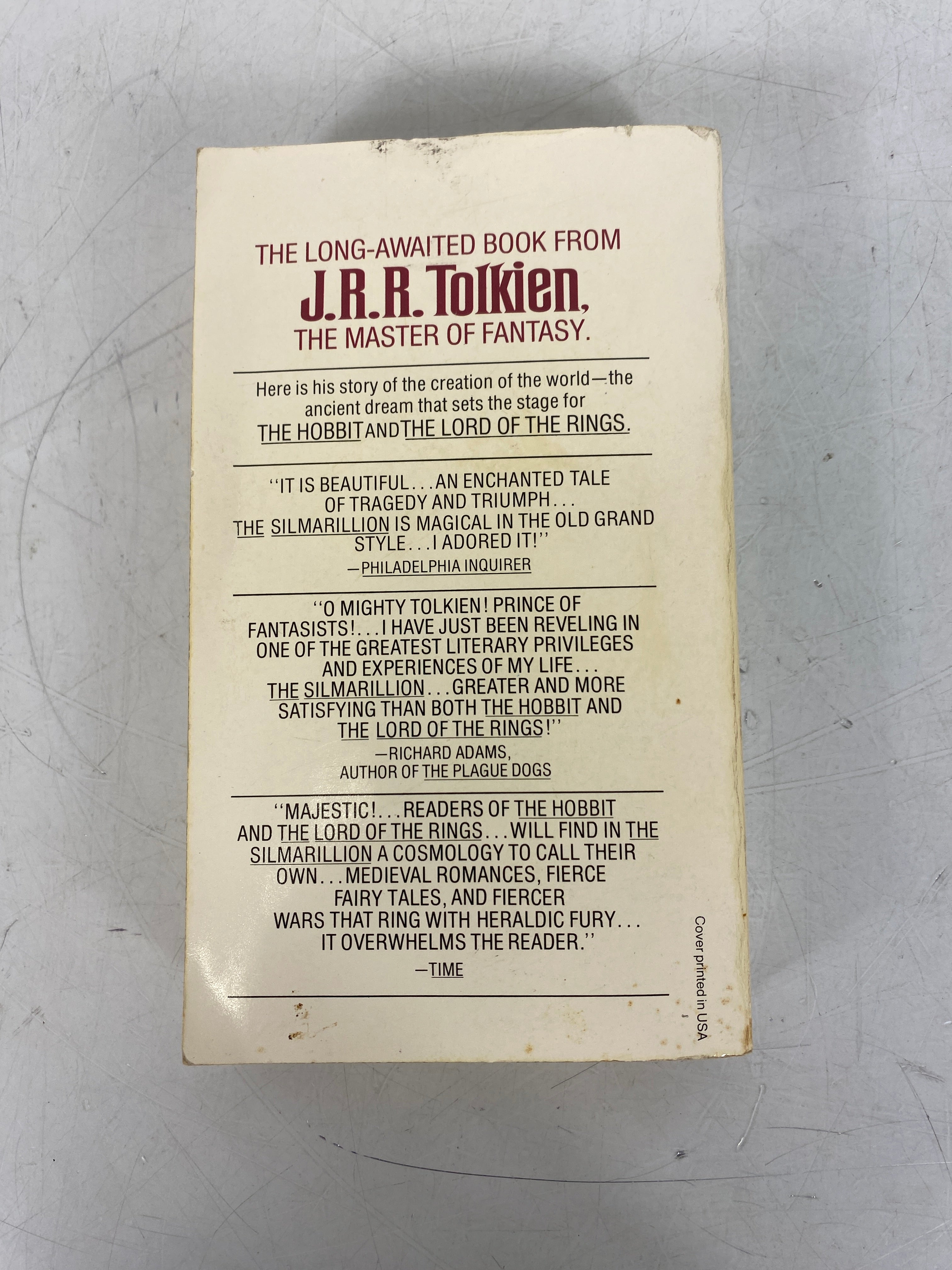 The Silmarillion J.R.R. Tolkien paperback SC