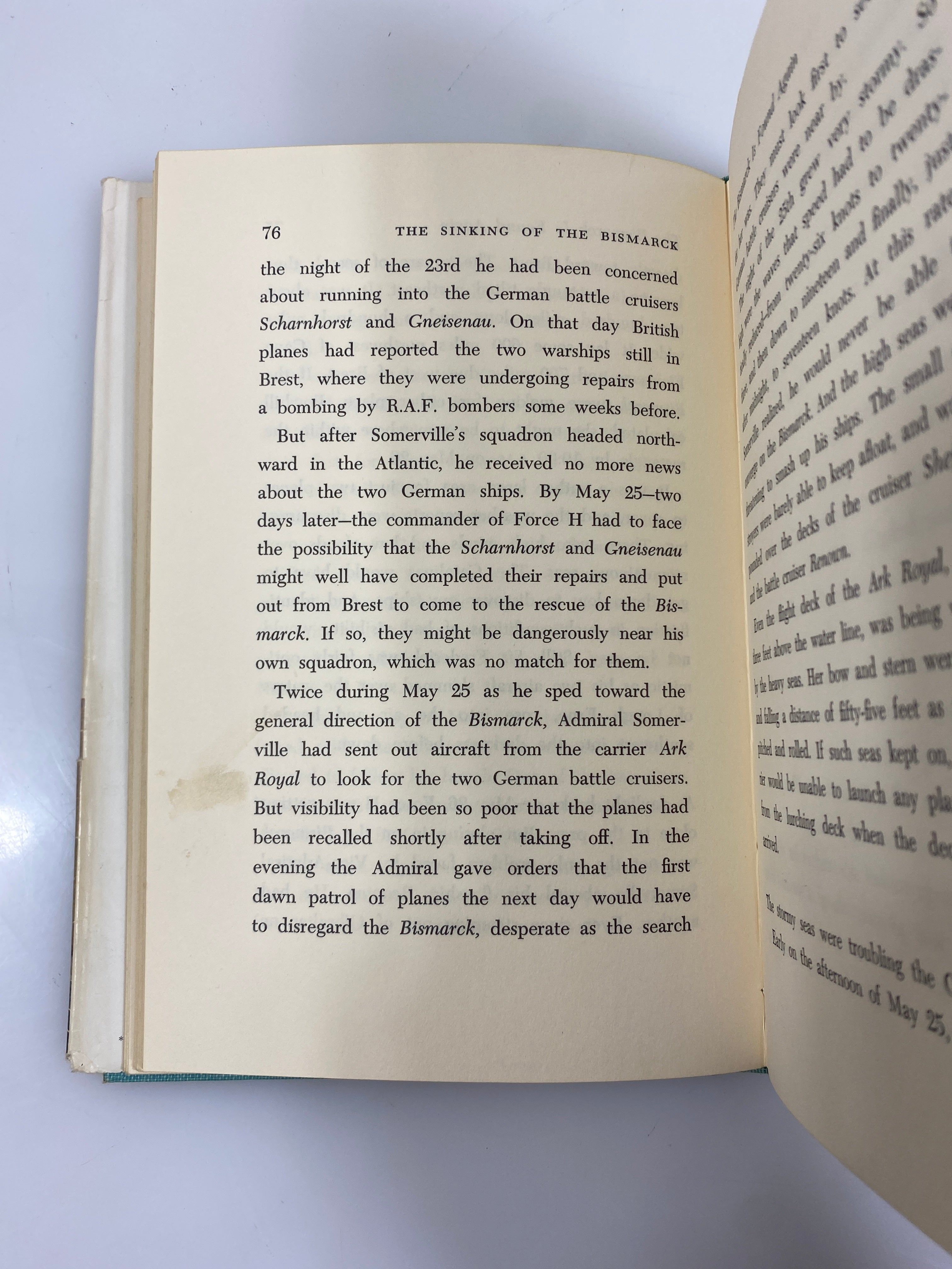 The Sinking of the Bismarck Shirer Random House 1962 HCDJ
