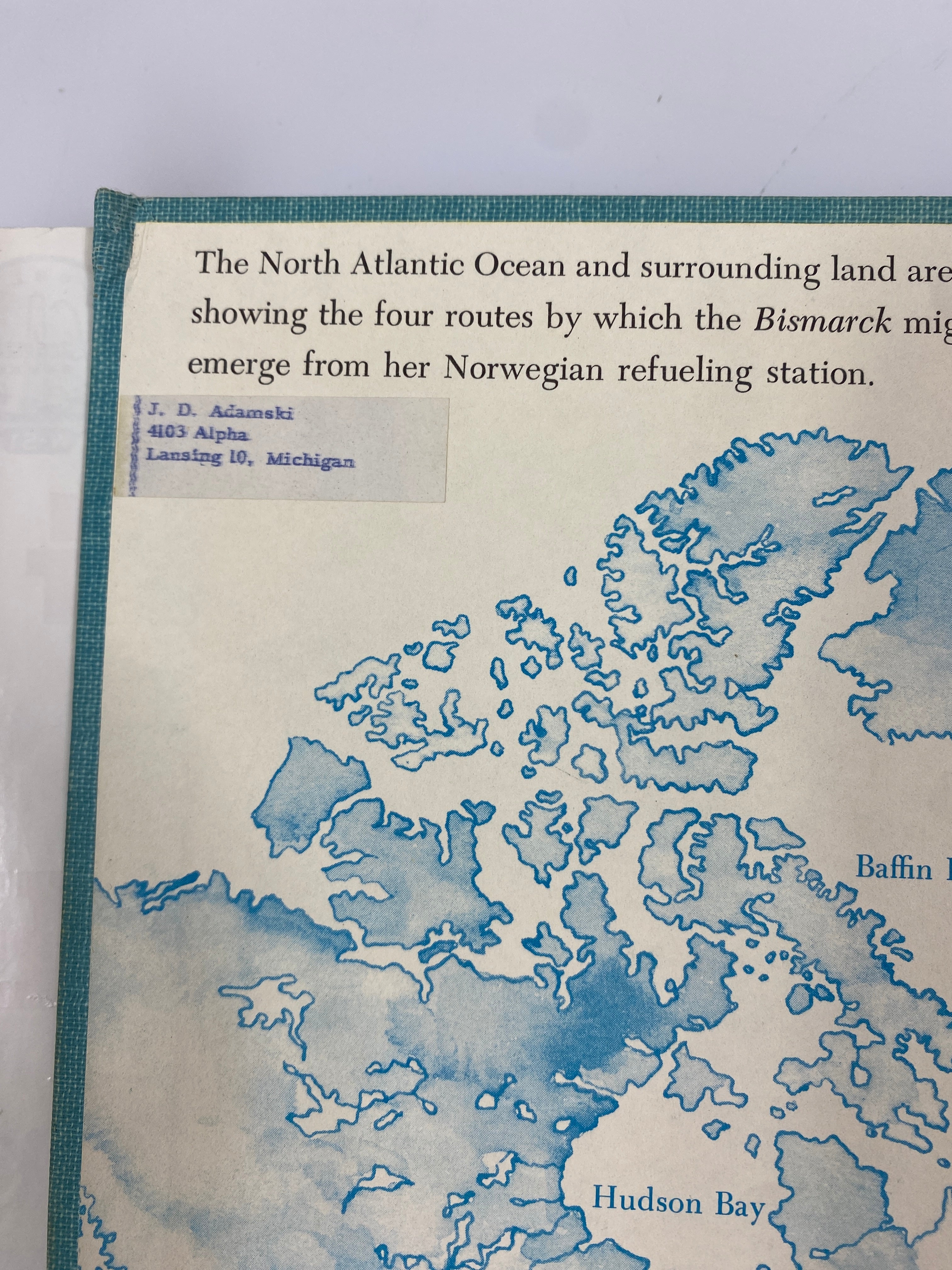 The Sinking of the Bismarck Shirer Random House 1962 HCDJ