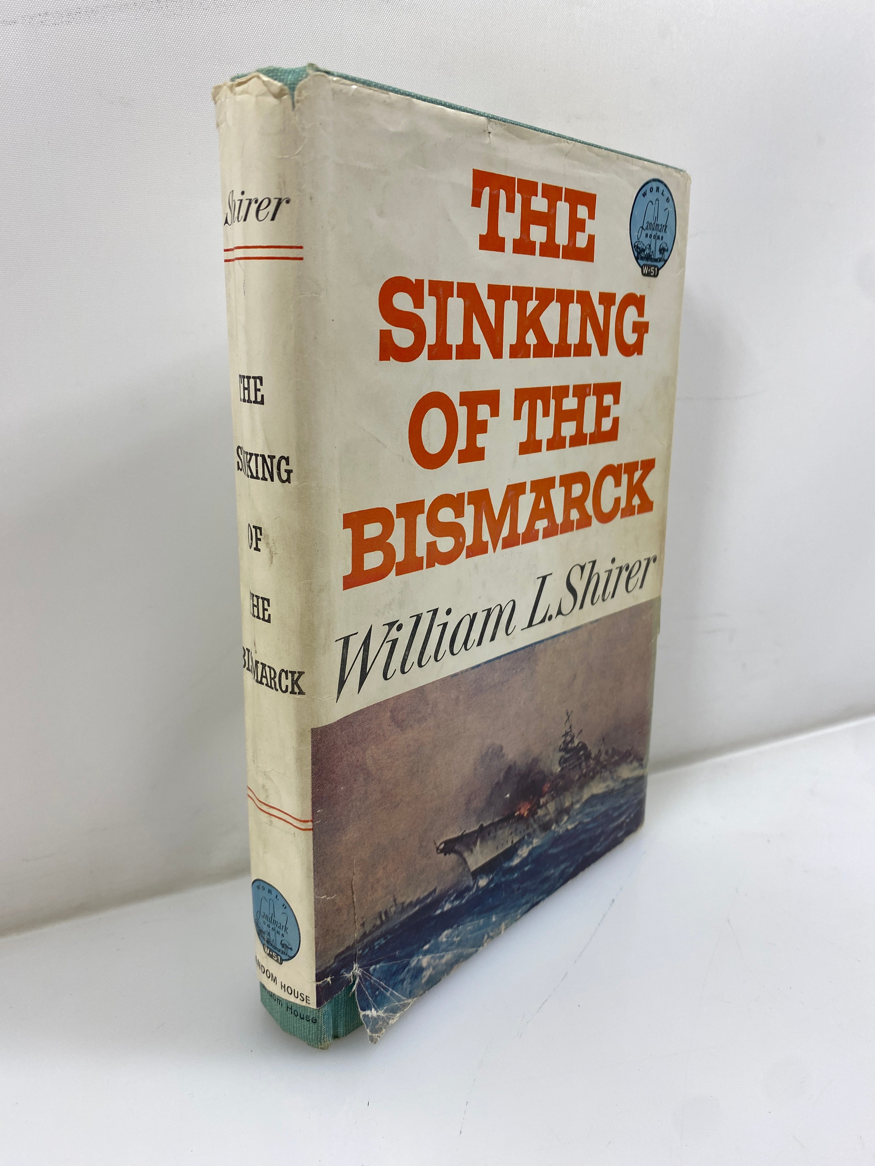 The Sinking of the Bismarck Shirer Random House 1962 HCDJ