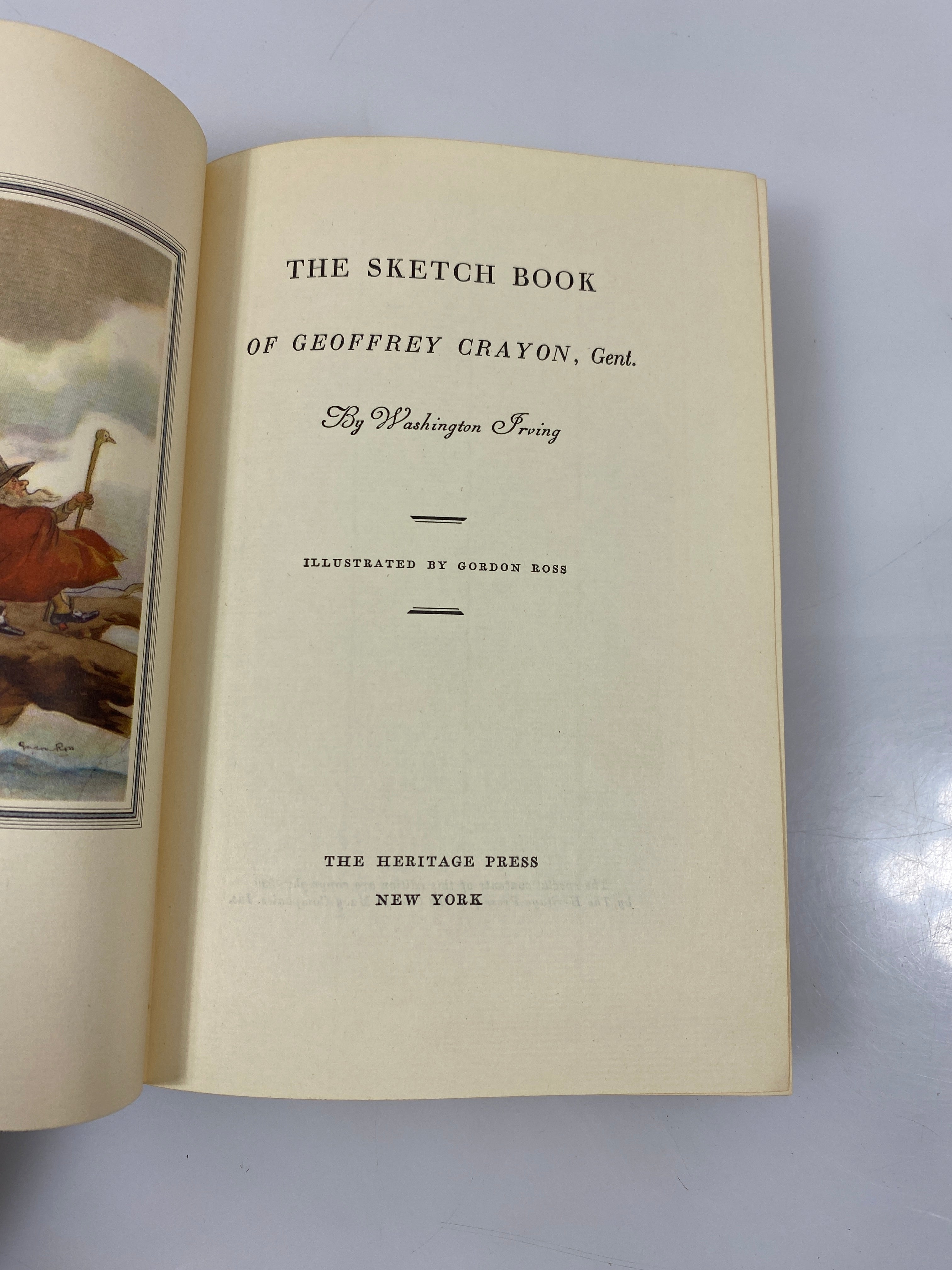 The Sketch Book of Geoffrey Crayon by Irving 1939 HC