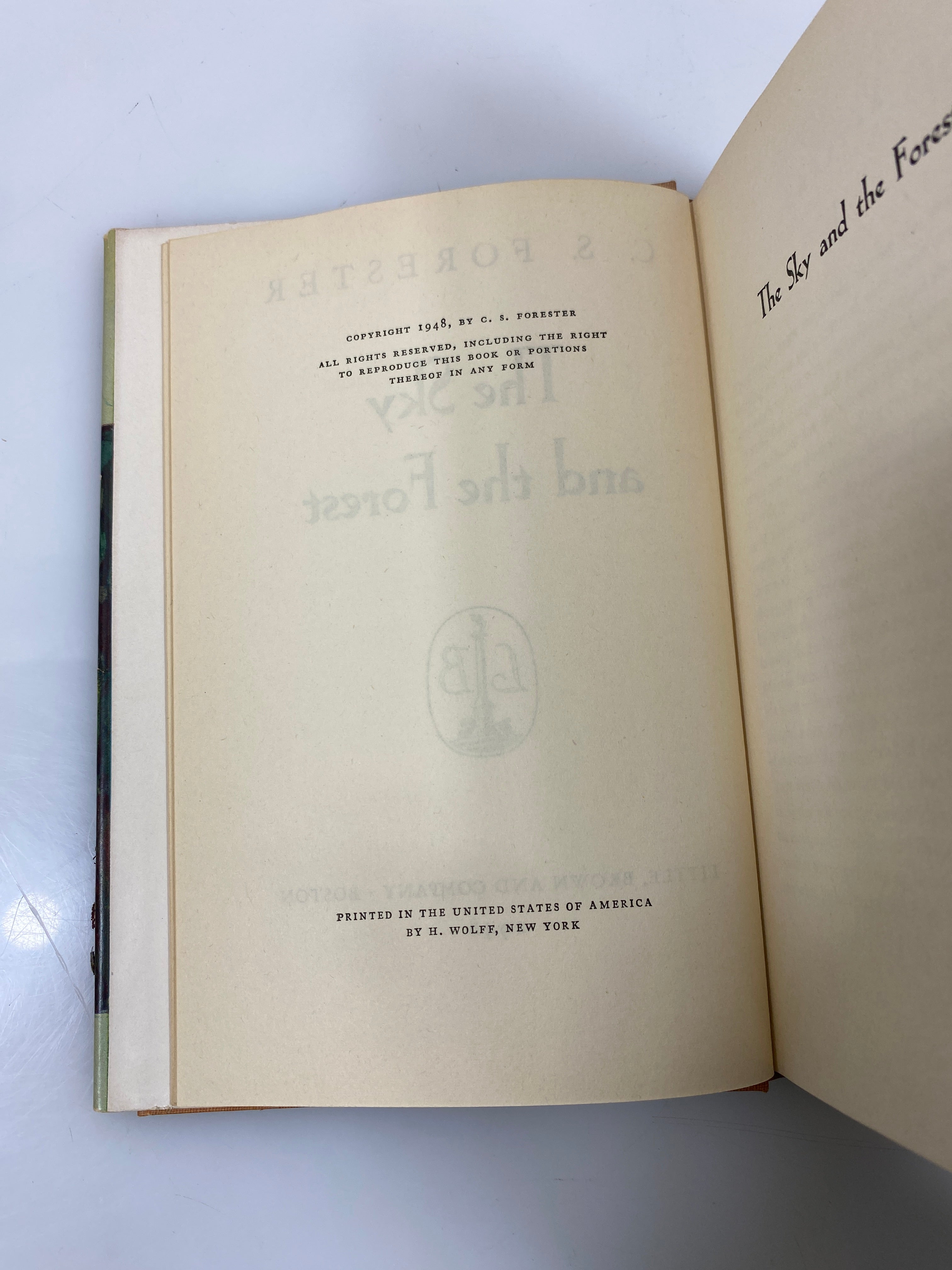 The Sky and the Forest by C.S. Forester 1948 HC