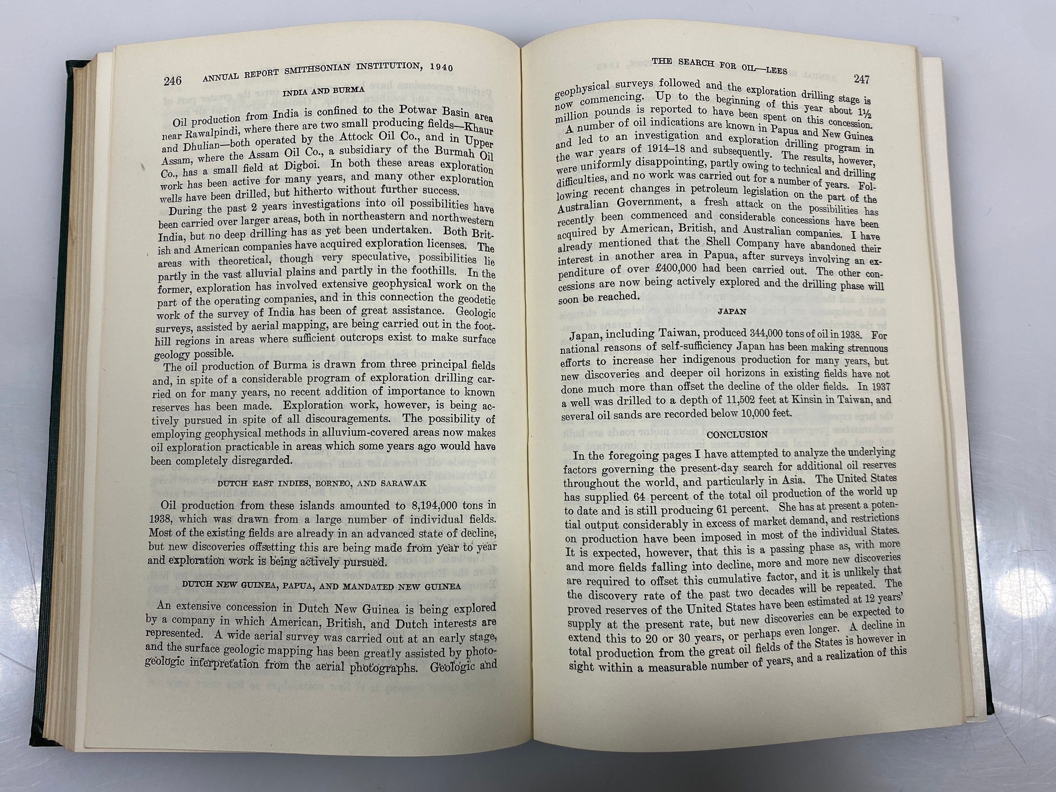The Smithsonian Institute showing the Operations, Expenditures... 1941 HC