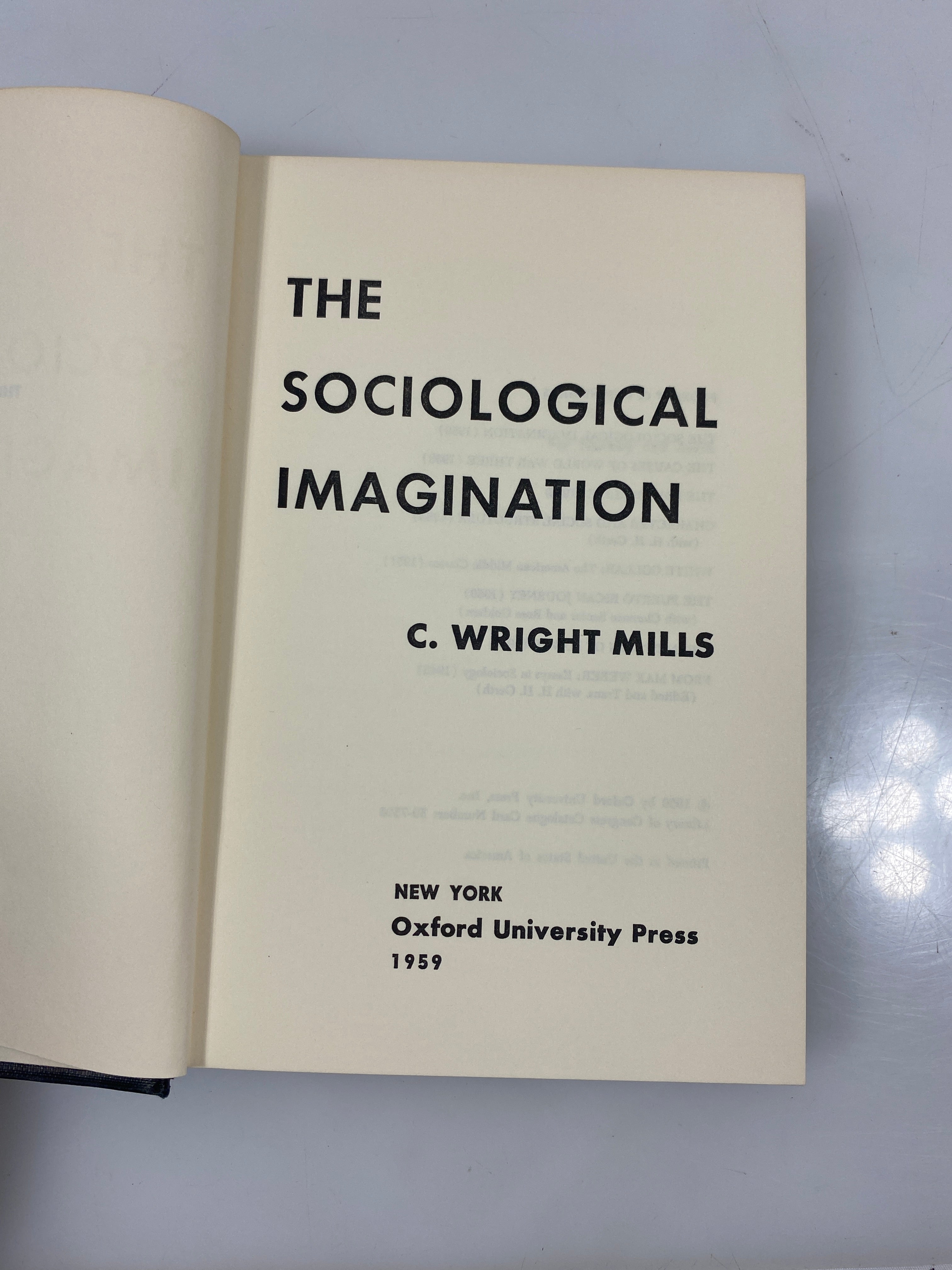 The Sociological Imagination by Mills 1959 HCDJ