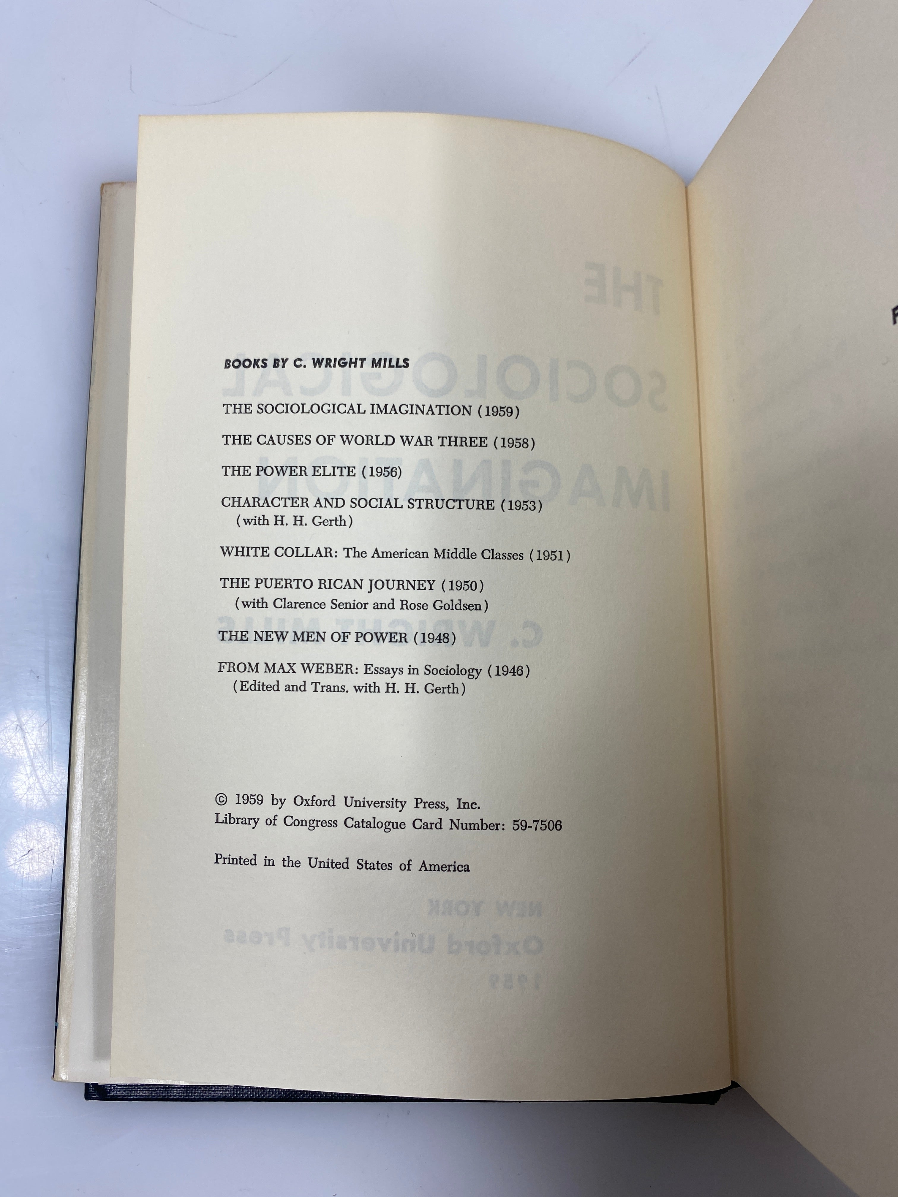The Sociological Imagination by Mills 1959 HCDJ