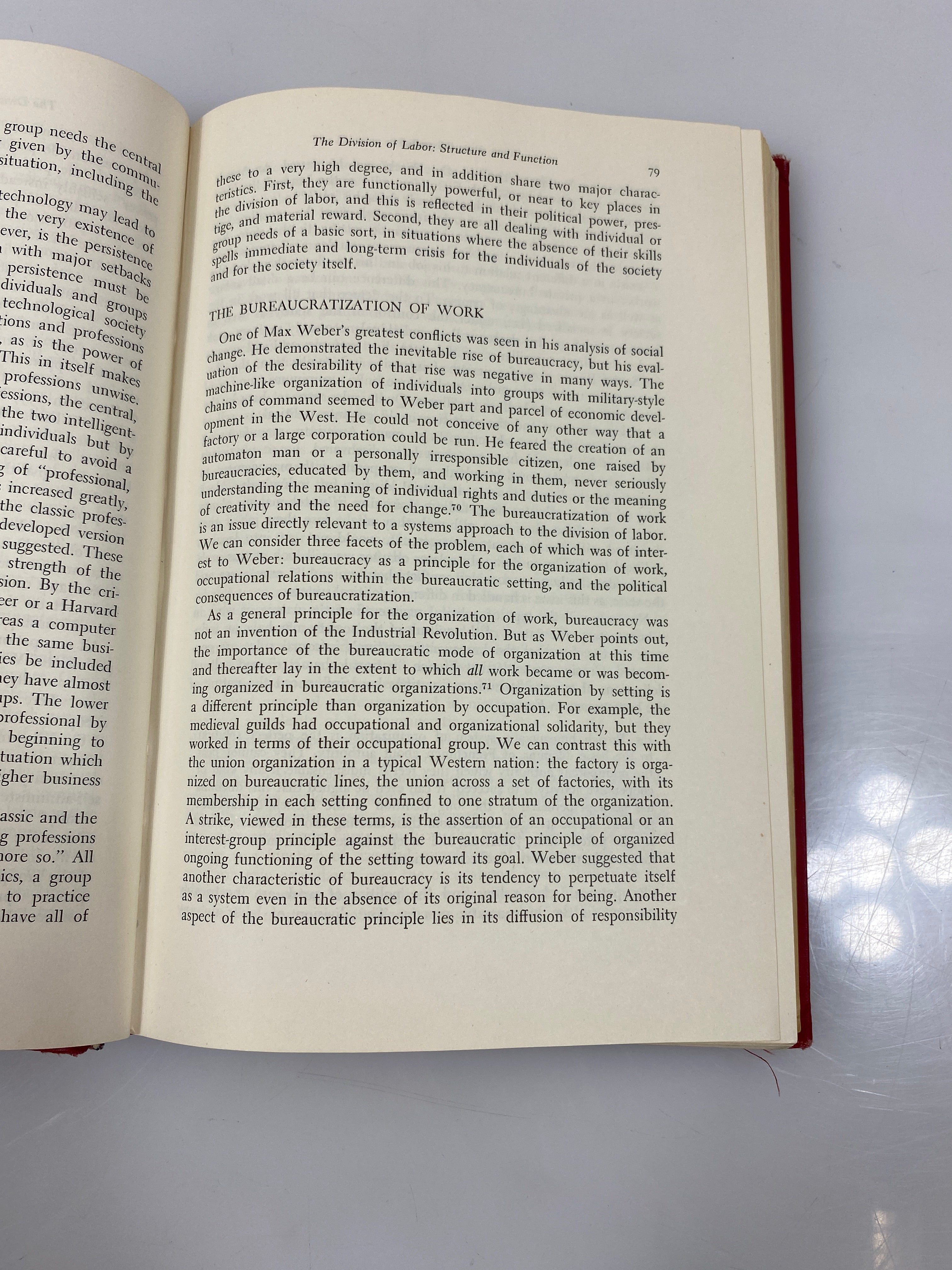 The Sociology of Occupations by Elliott Krause 1st Print 1971 HC