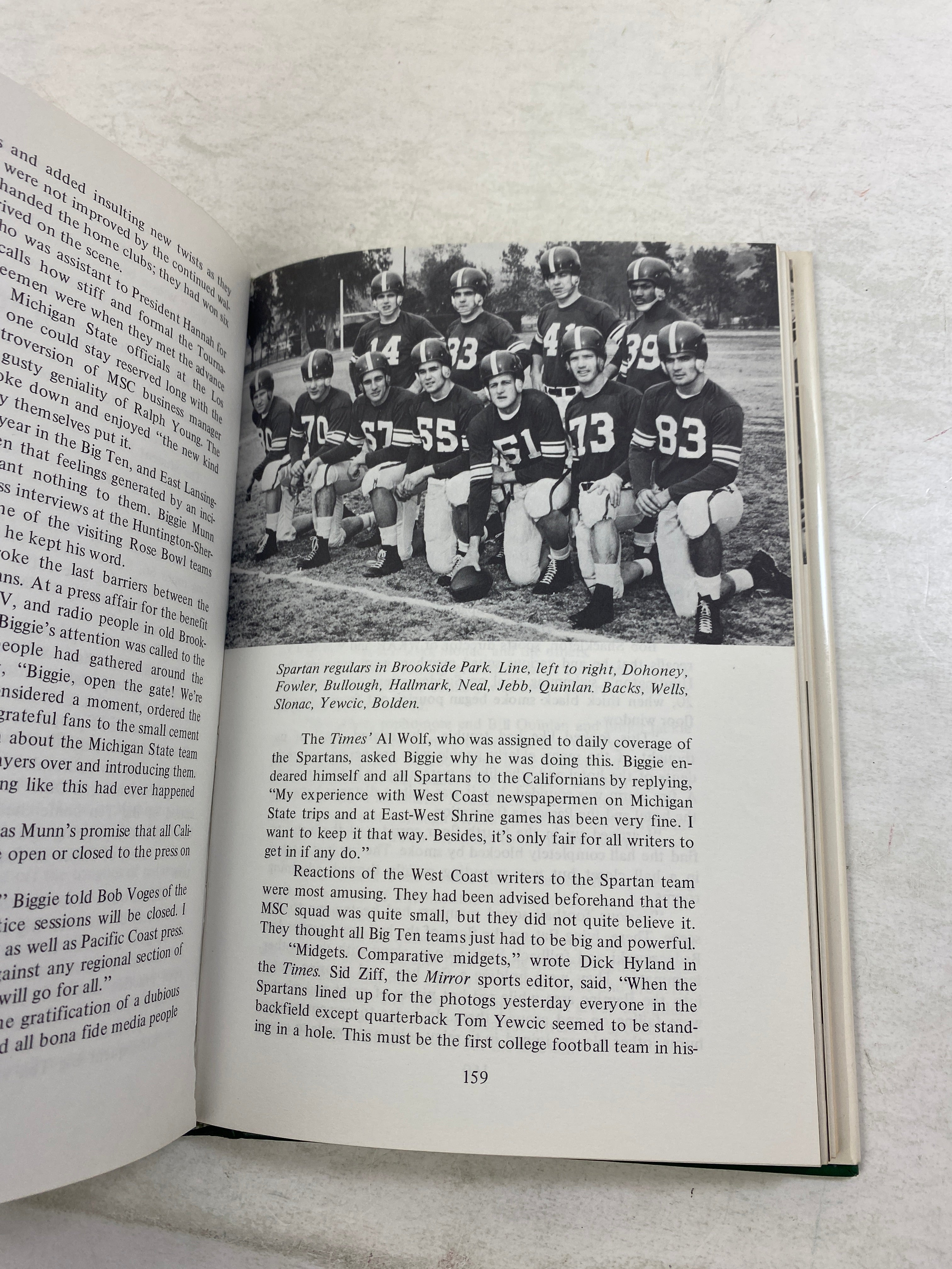 The Spartans by Fred Stabley HCDJ *Signed* 1975
