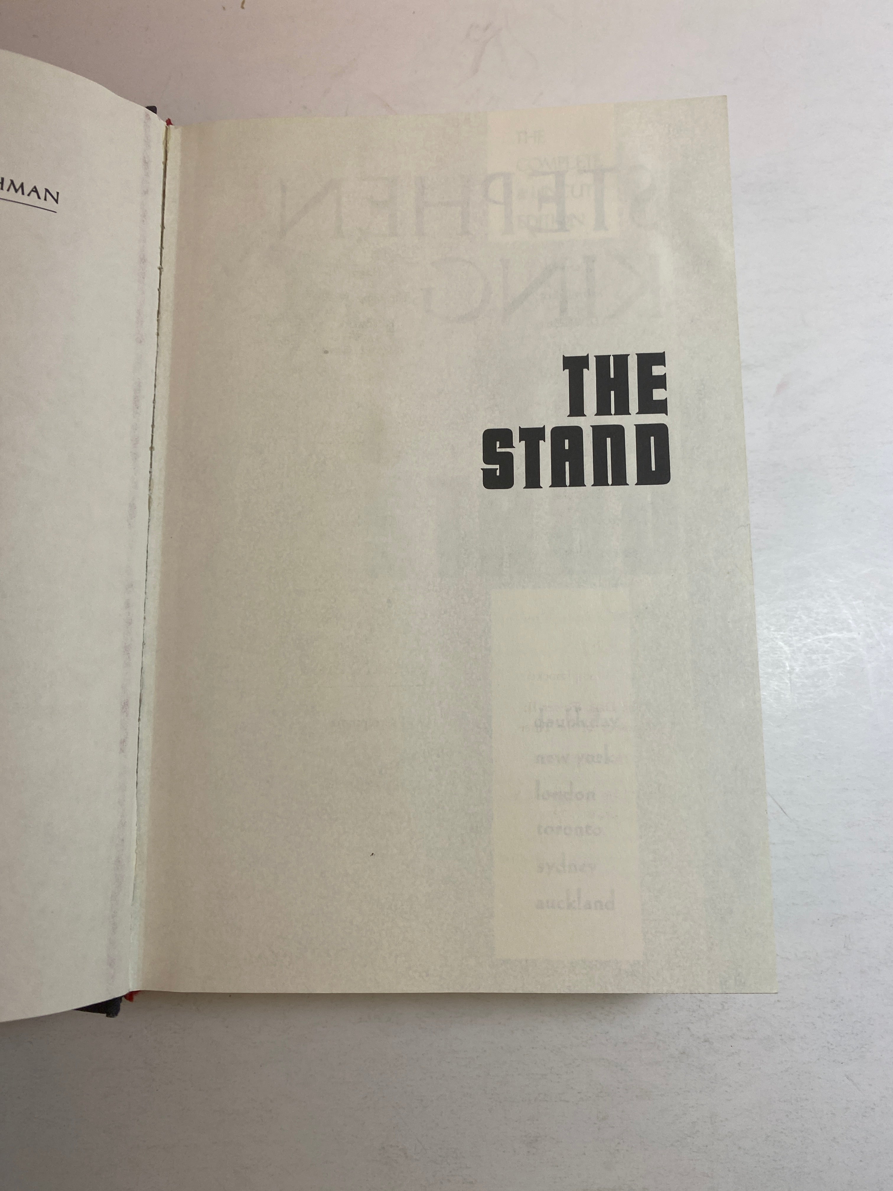 The Stand Stephen King Complete Uncut 1990