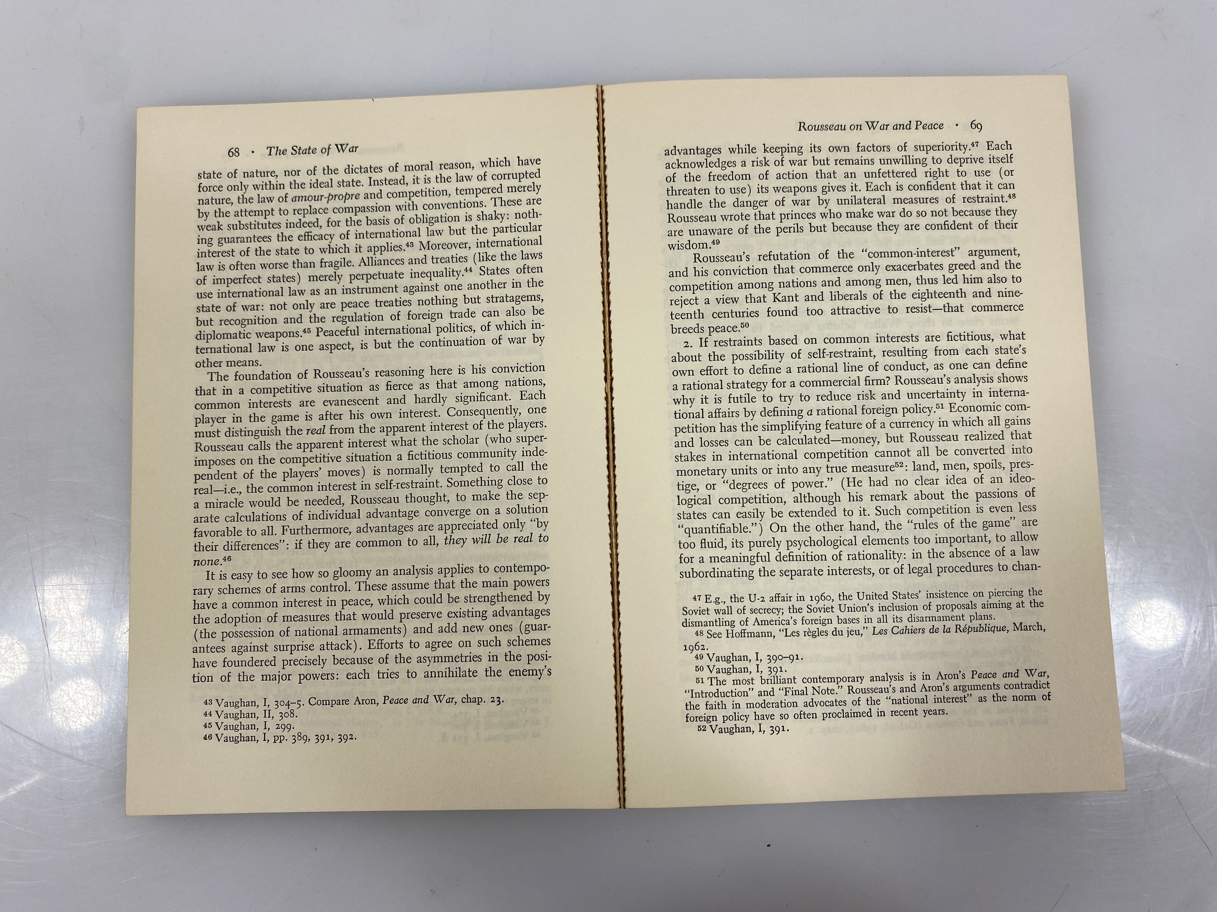 The State of War by Stanley Hoffmann 1968 Fourth Printing SC