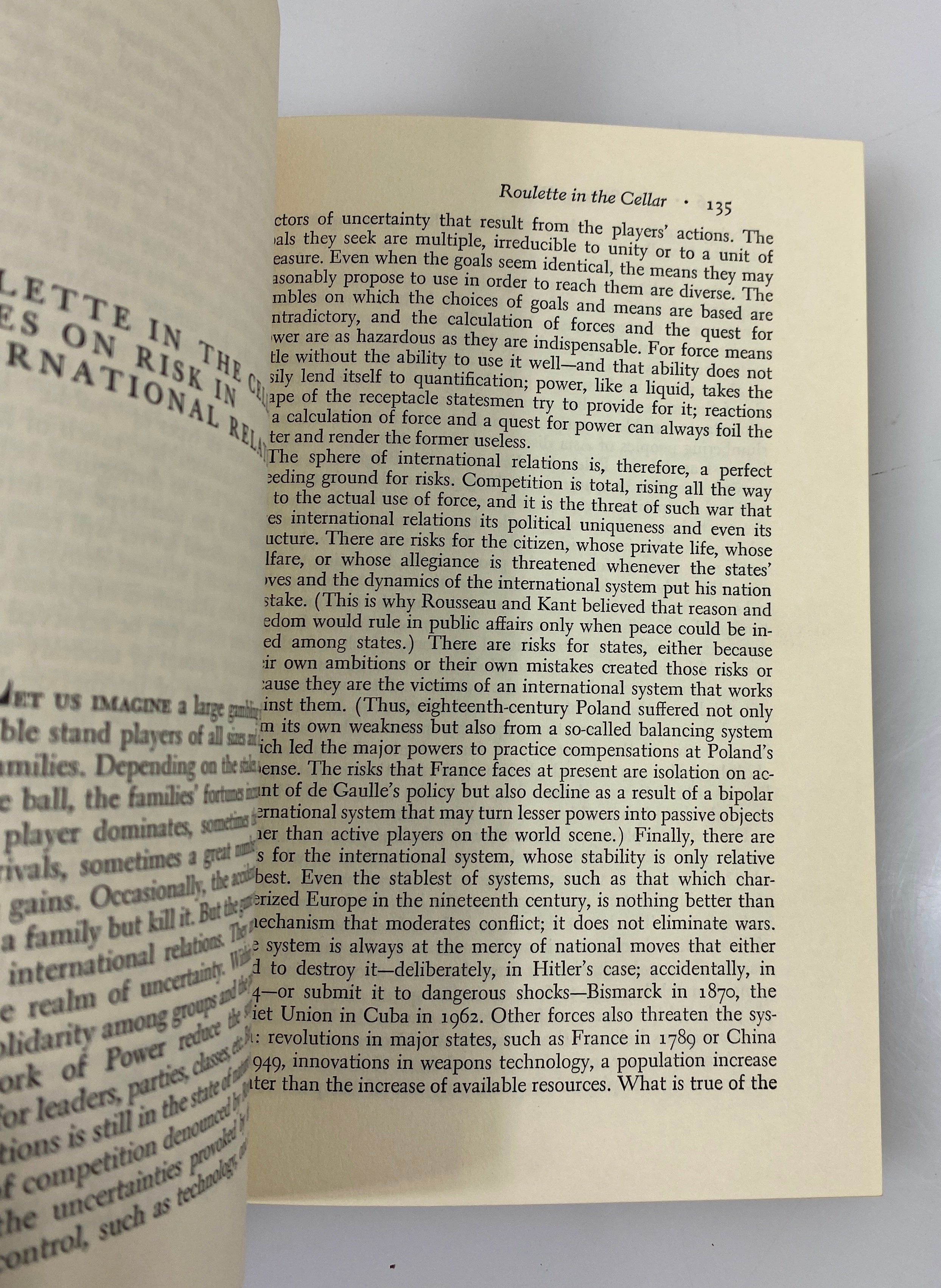 The State of War by Stanley Hoffmann 1968 Fourth Printing SC