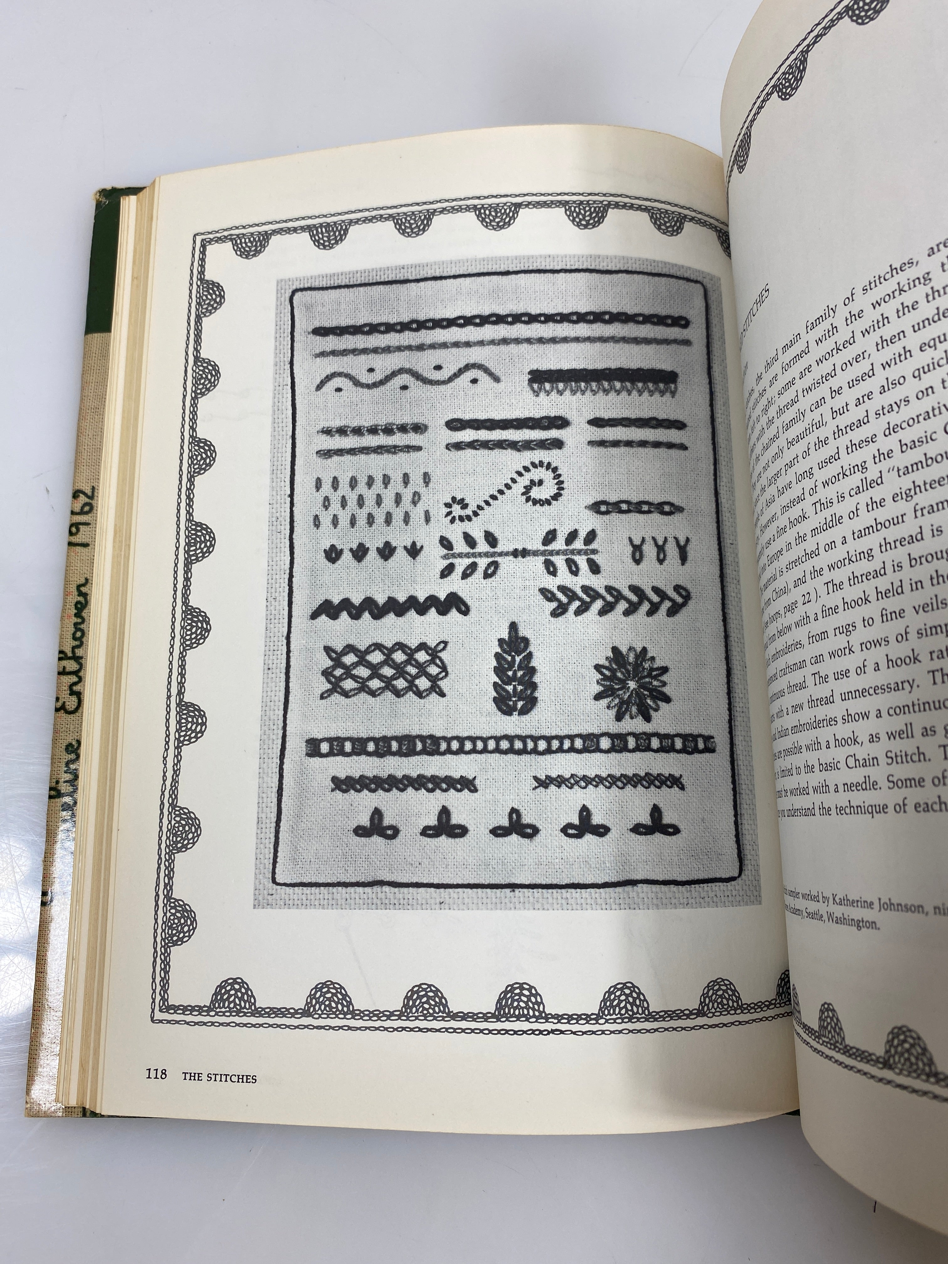 The Stitches of Creative Embroidery by Enthoven 1964 HCDJ