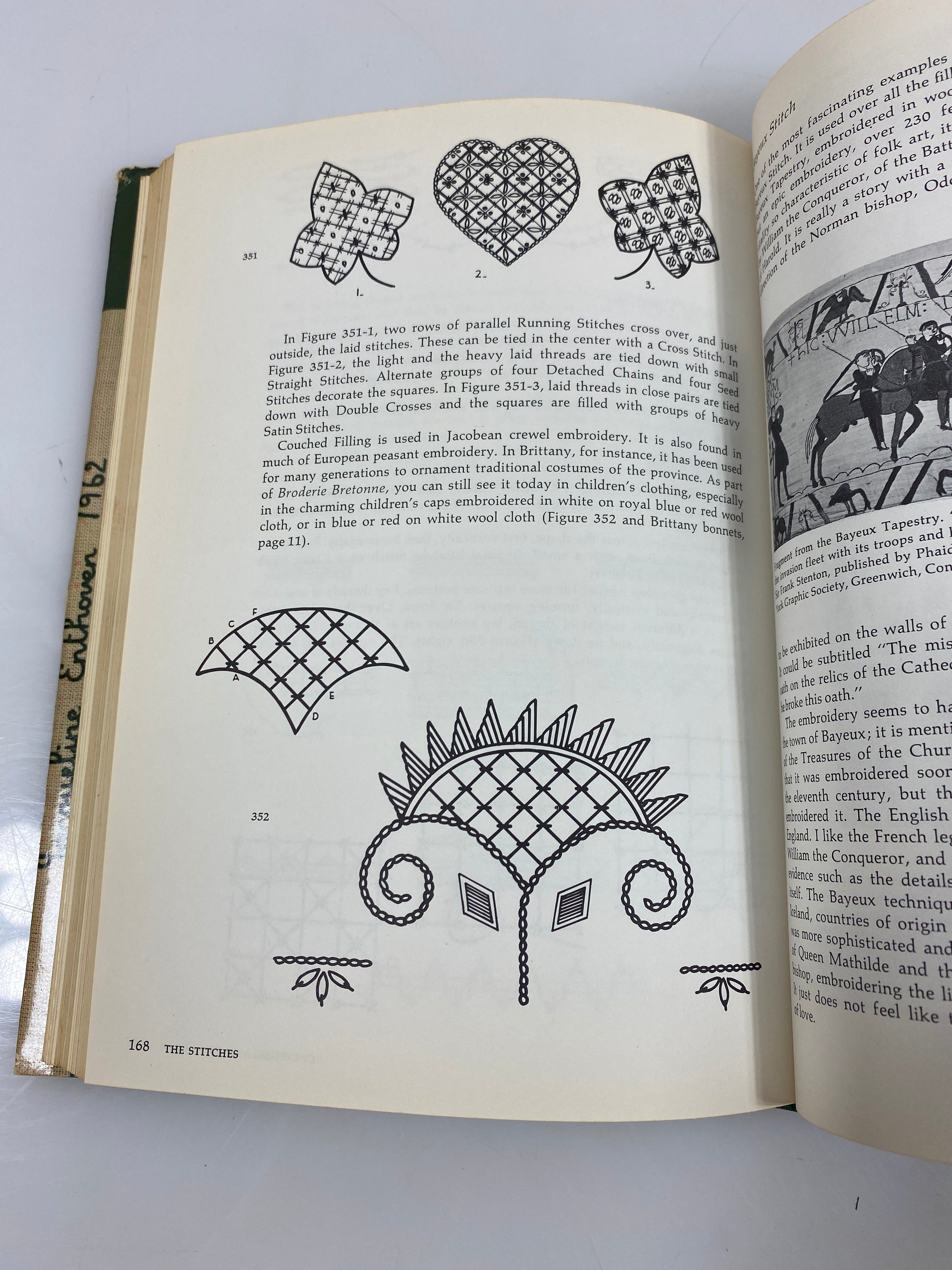 The Stitches of Creative Embroidery by Enthoven 1964 HCDJ