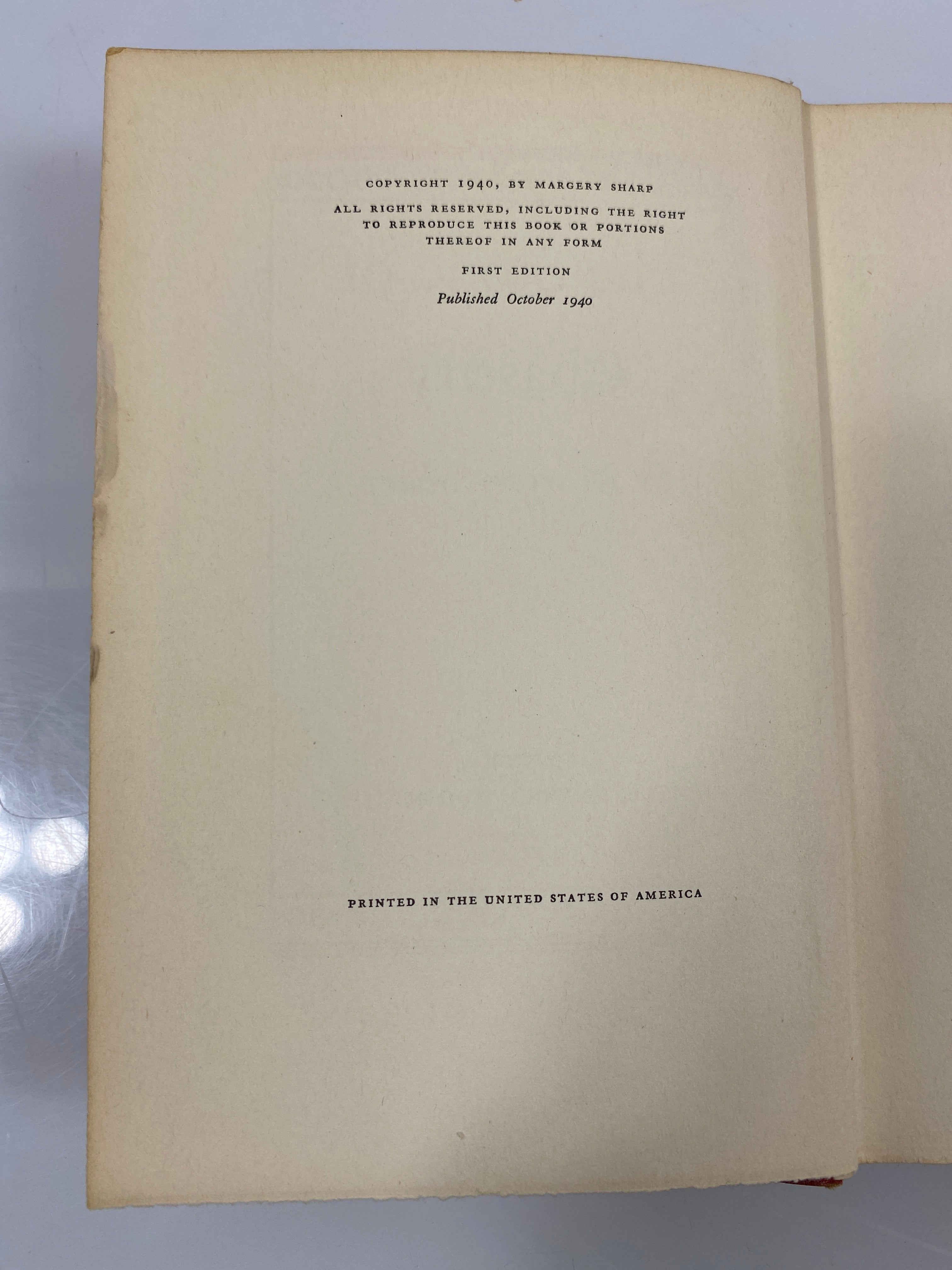The Stone of Chastity by Margery Sharp 1940 HC