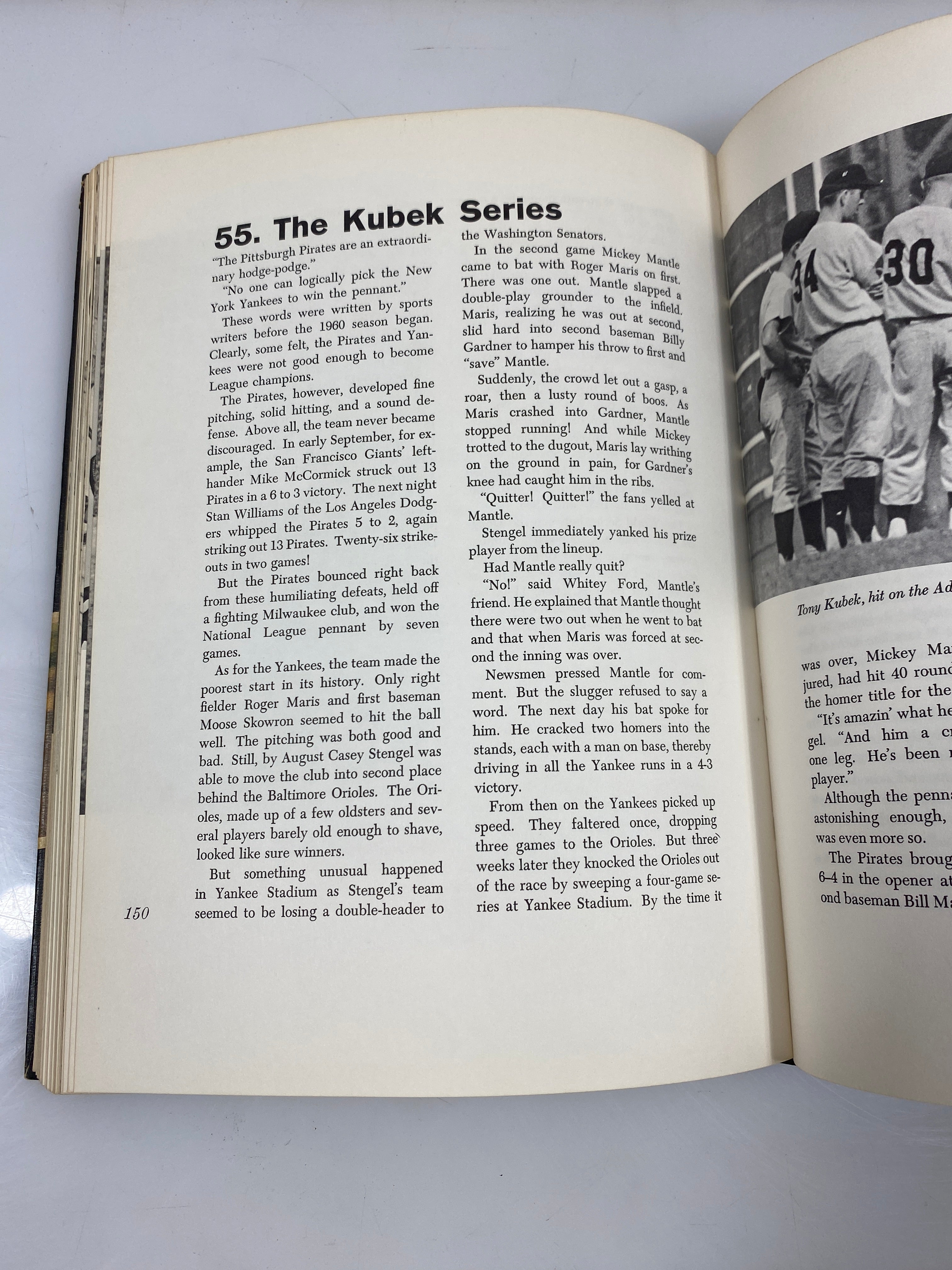 The Story of Baseball by Rosenburg 1970 Random House HC