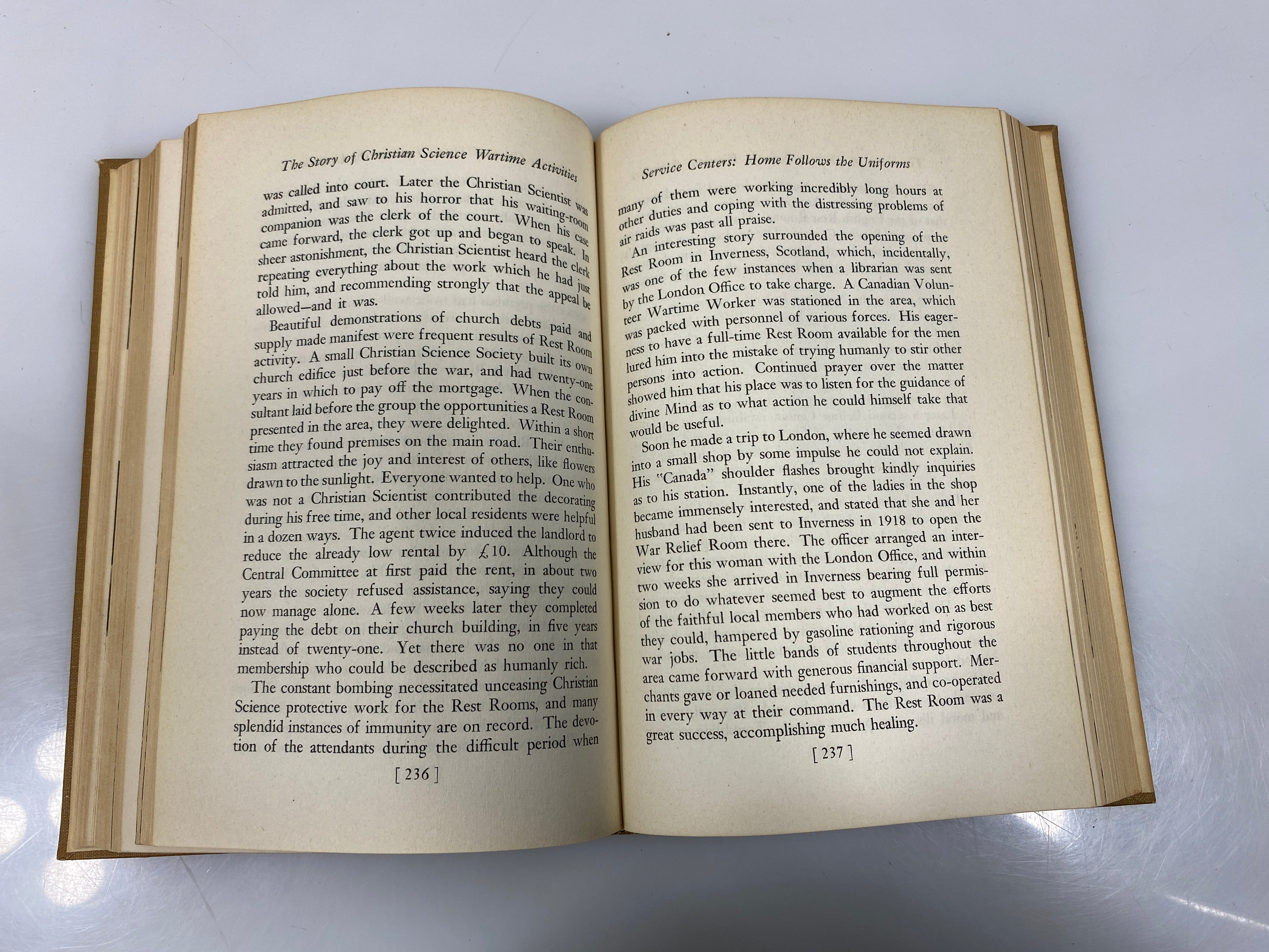 The Story of Christian Science Wartime Activities 1939-46 1947 HC
