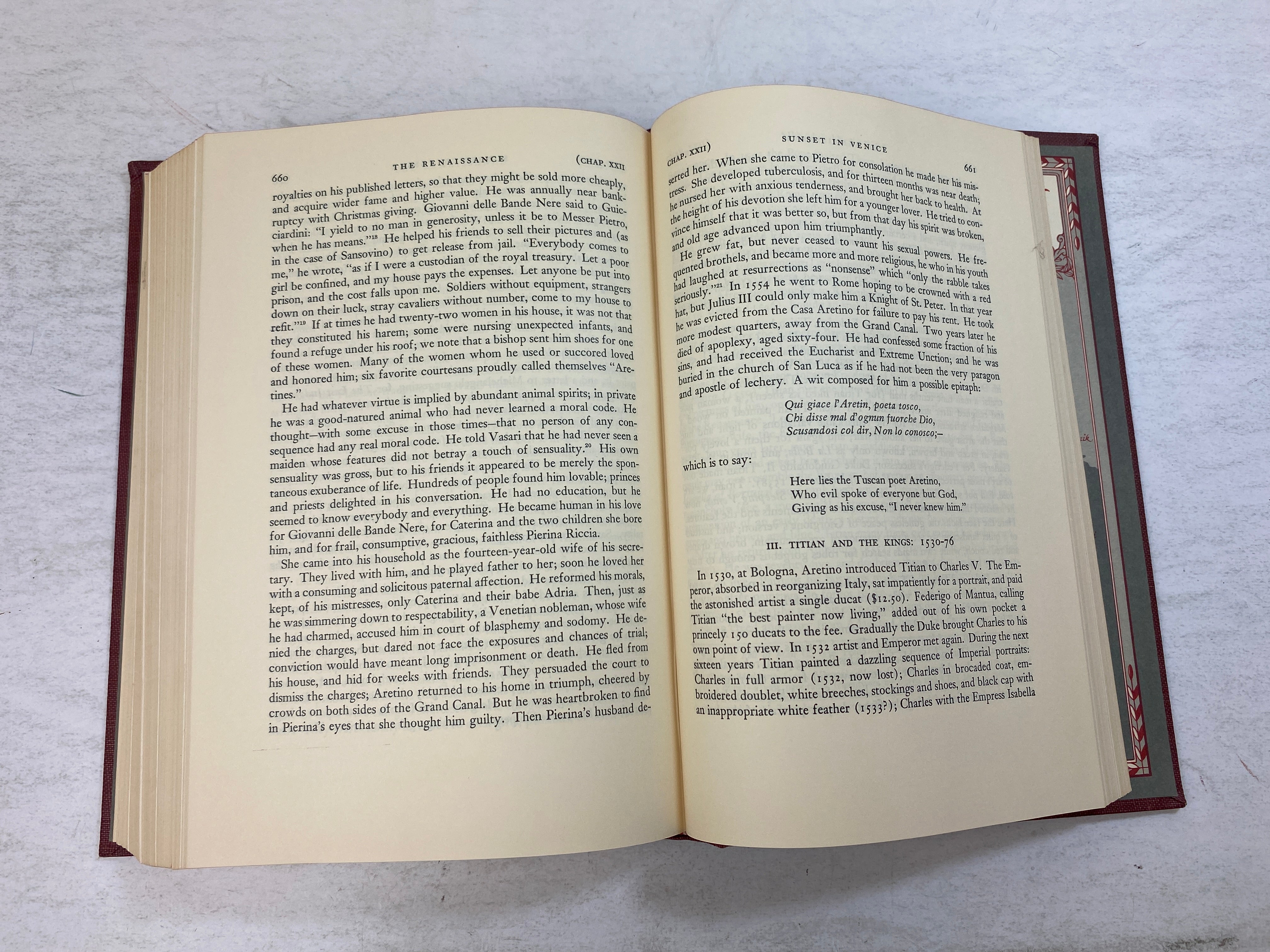 The Story of Civilization Part V The Renaissance by Durant 1953 HC