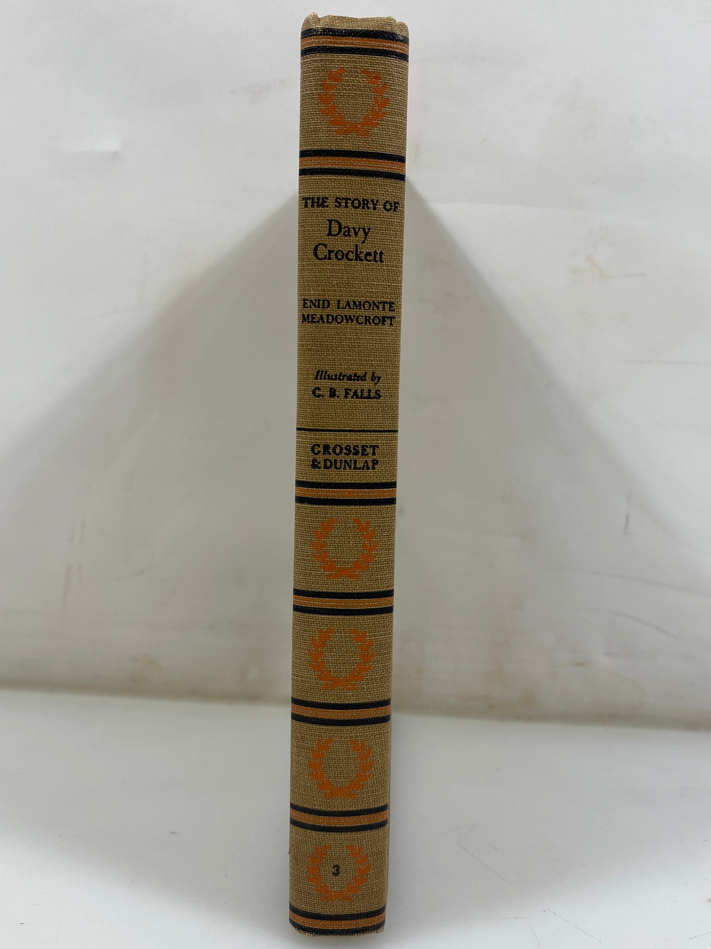 The Story of Davy Crockett by Enid LaMonte Meadowcroft 1952 HC