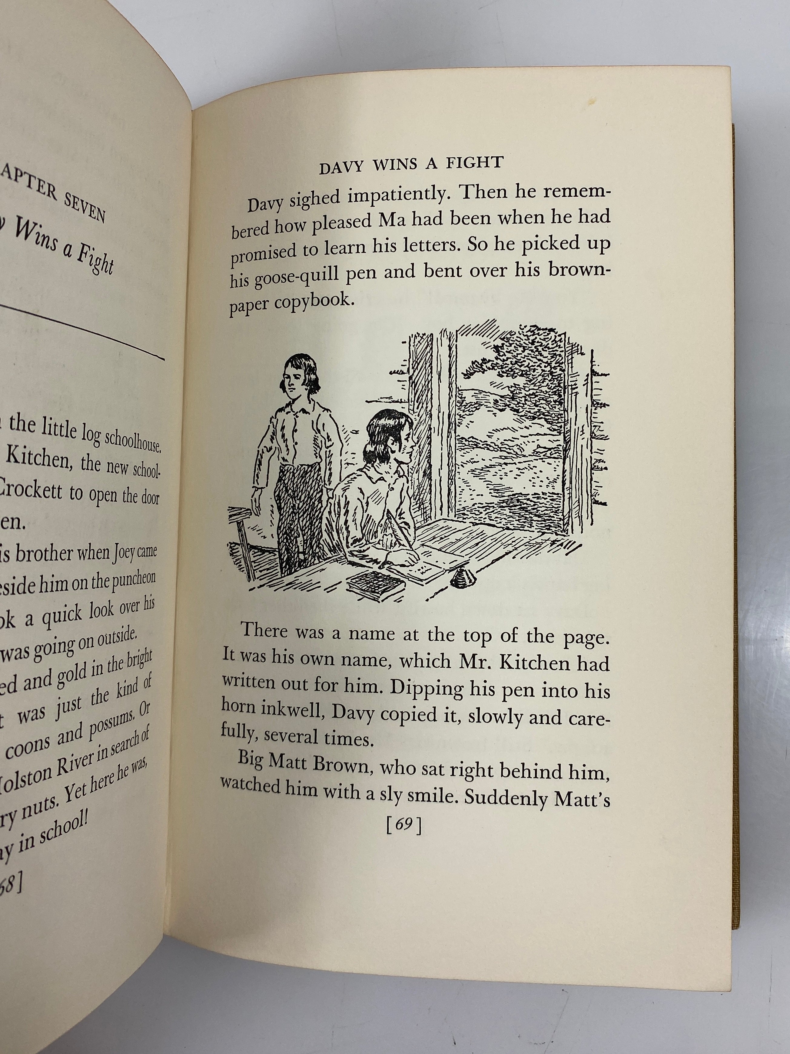 The Story of Davy Crockett by Enid LaMonte Meadowcroft 1952 HC