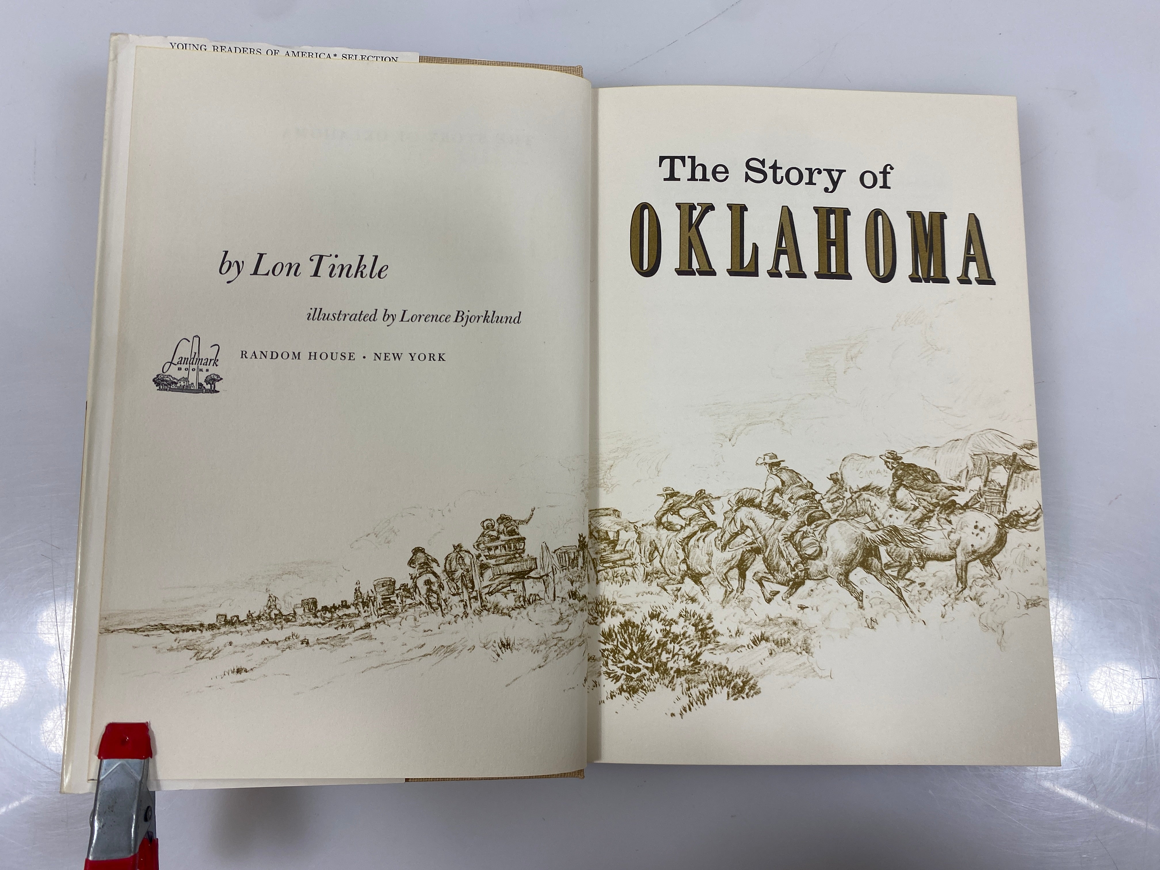 The Story of Oklahoma Lon Tinkle Random House 1962 HCDJ