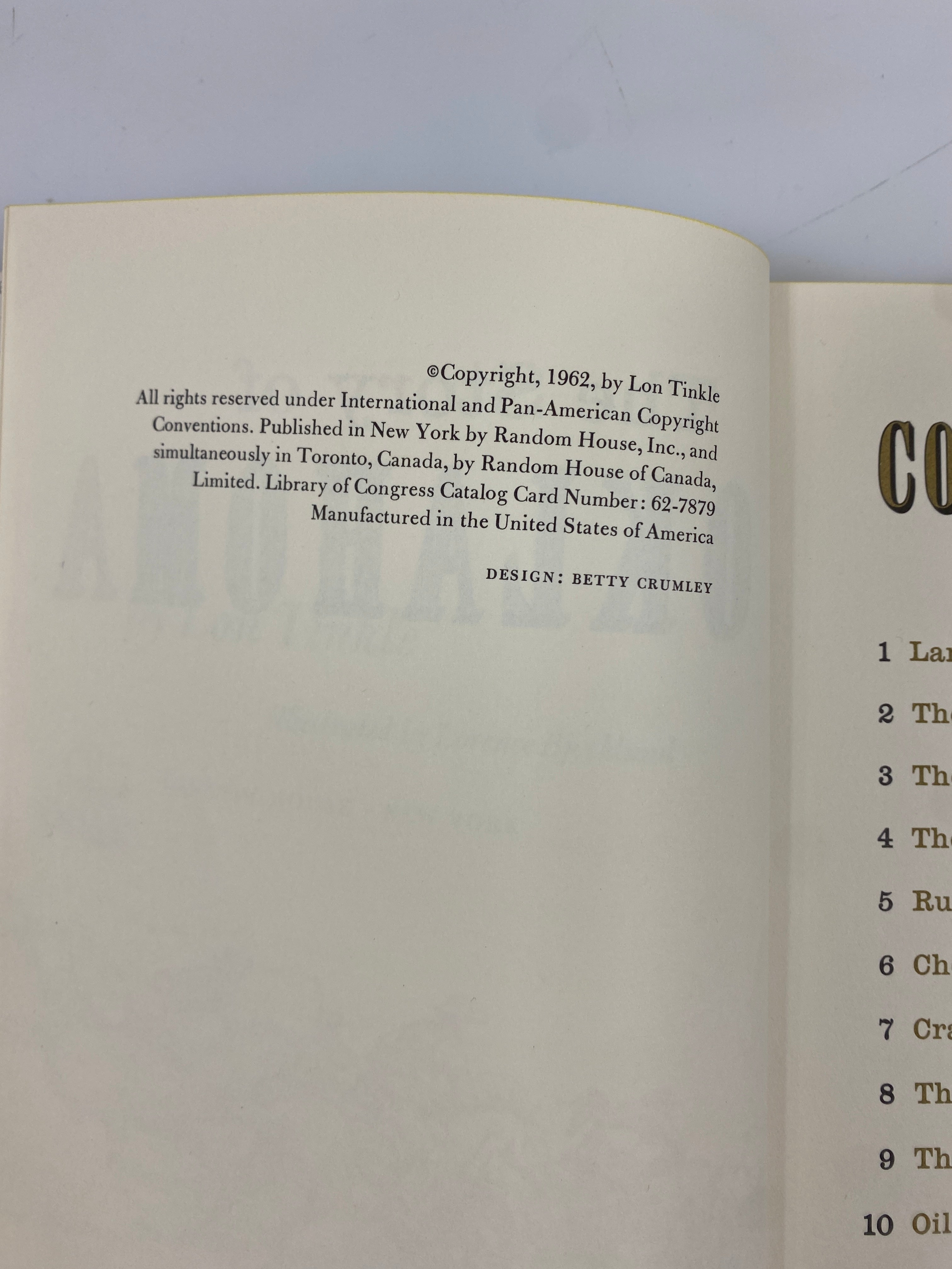 The Story of Oklahoma Lon Tinkle Random House 1962 HCDJ