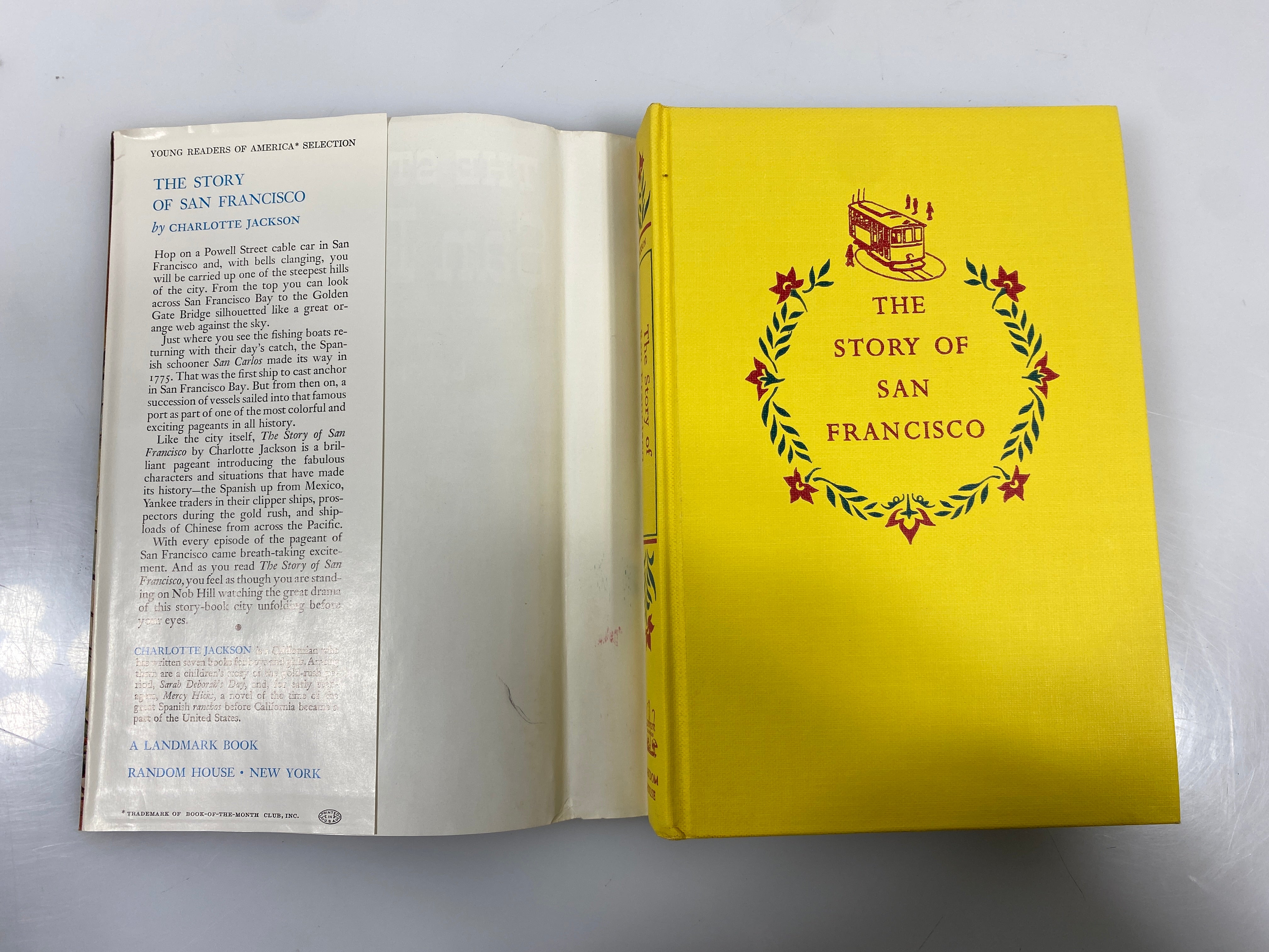The Story of San Francisco Charlotte Jackson Random House 1955 HCDJ