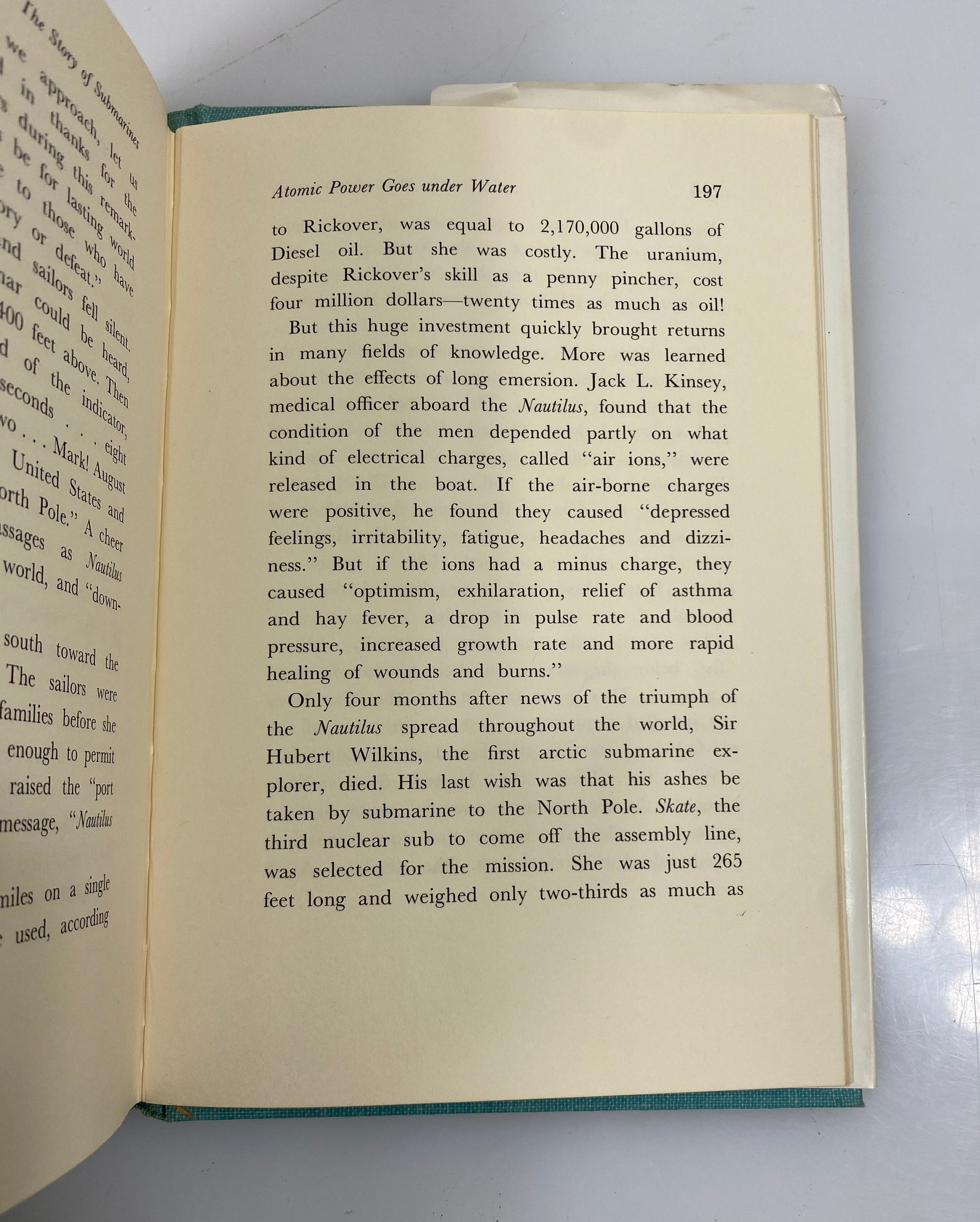 The Story of Submarines George Weller Random House 1962 HCDJ