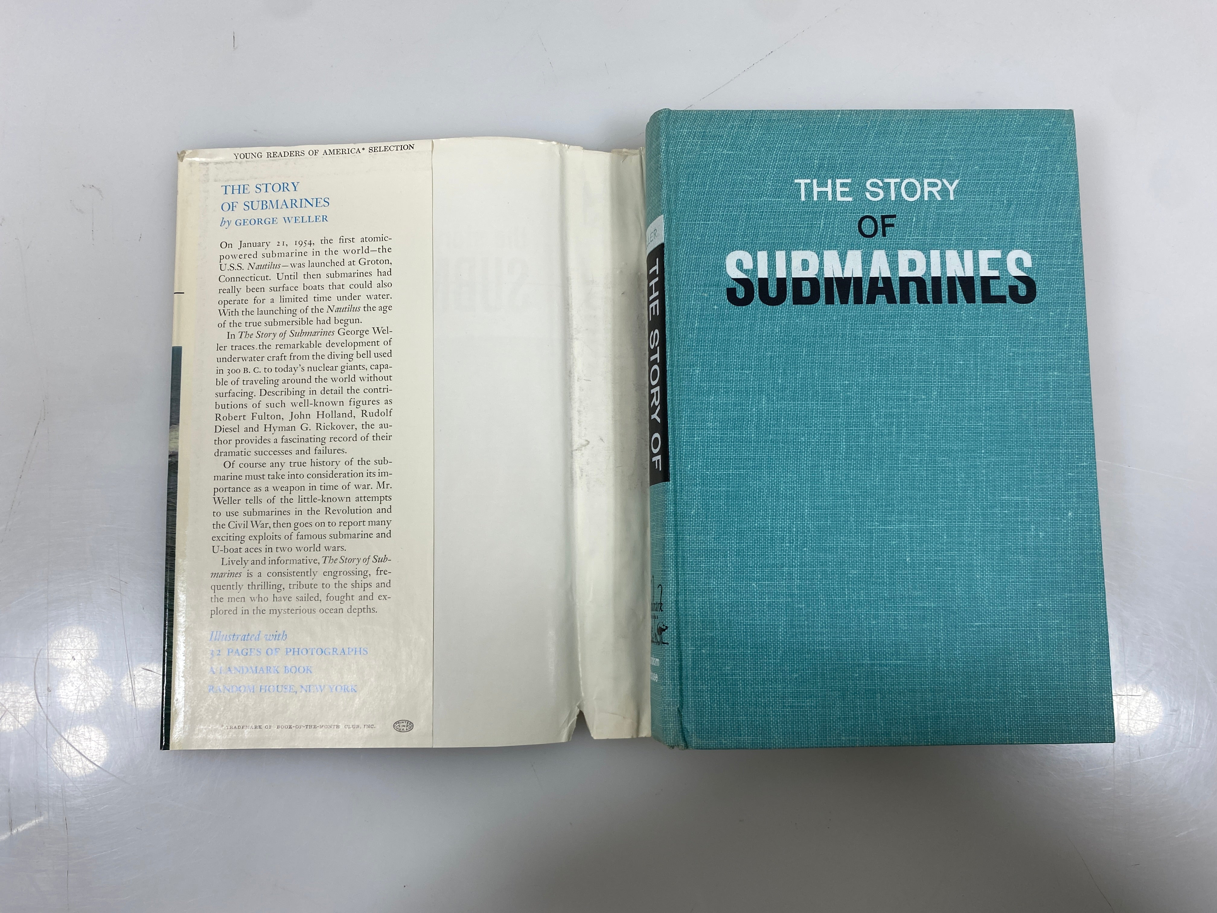 The Story of Submarines George Weller Random House 1962 HCDJ