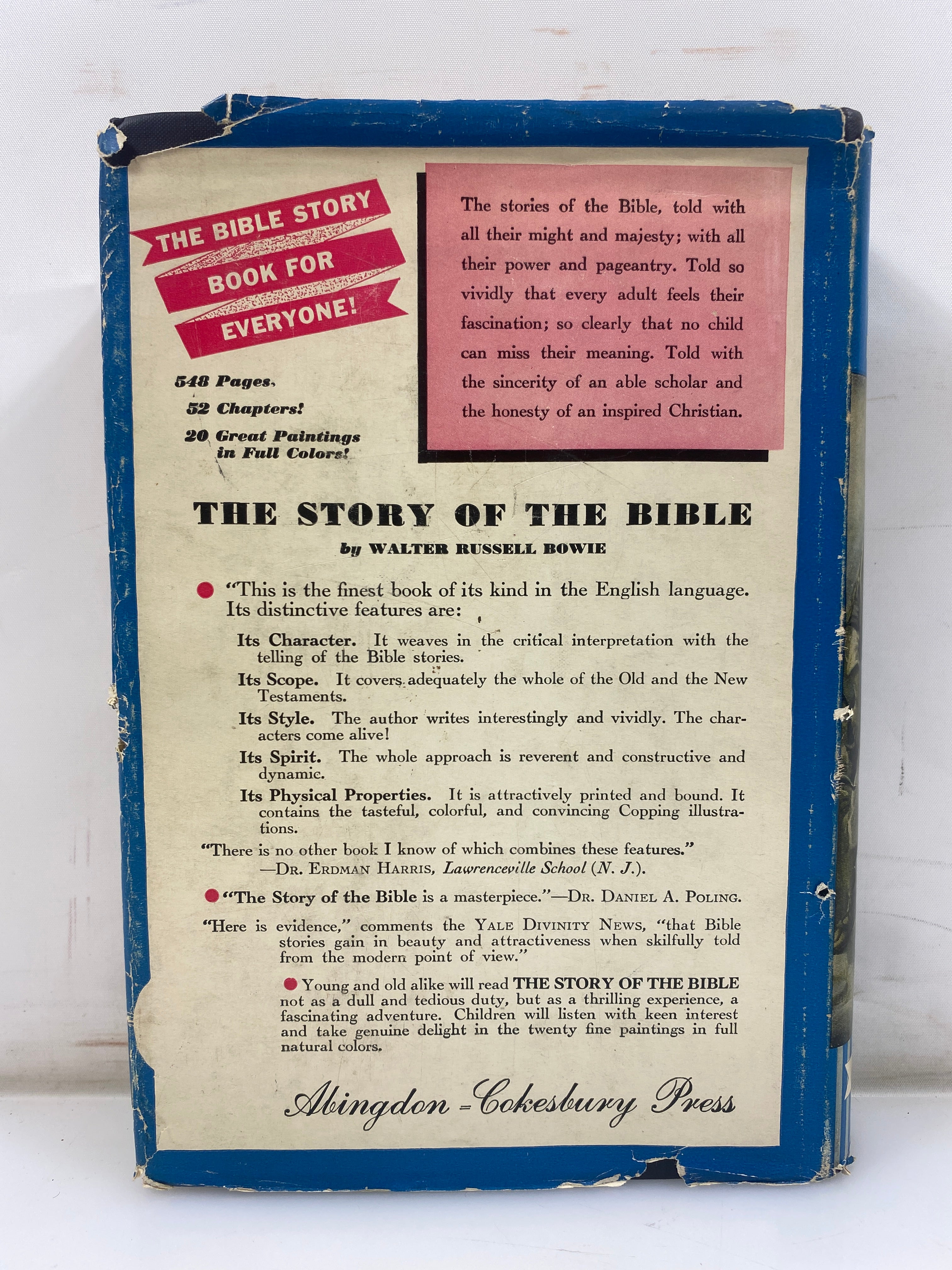 The Story of the Bible by Walter Russell Bowie 1934 HCDJ