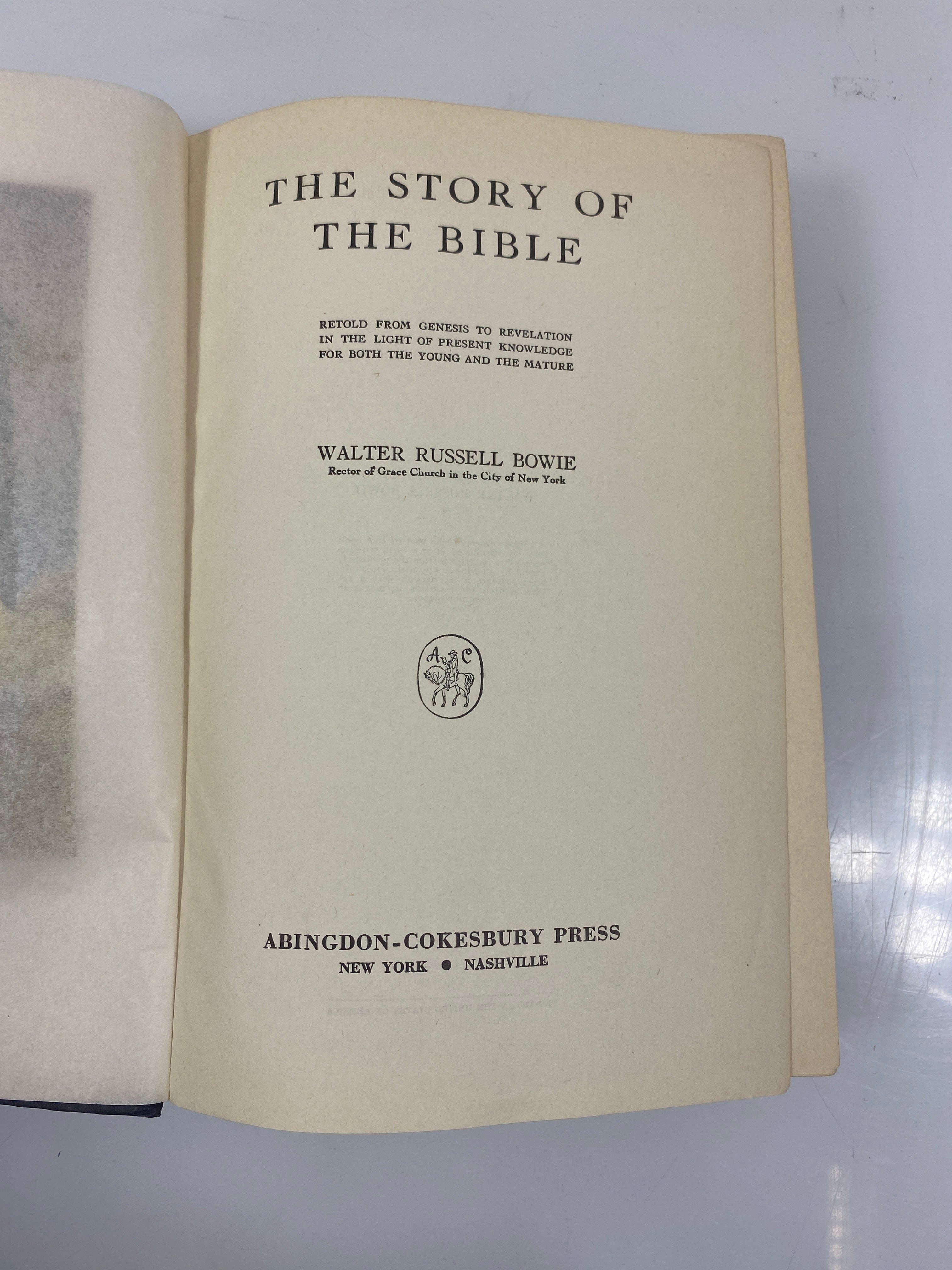 The Story of the Bible by Walter Russell Bowie 1934 HCDJ