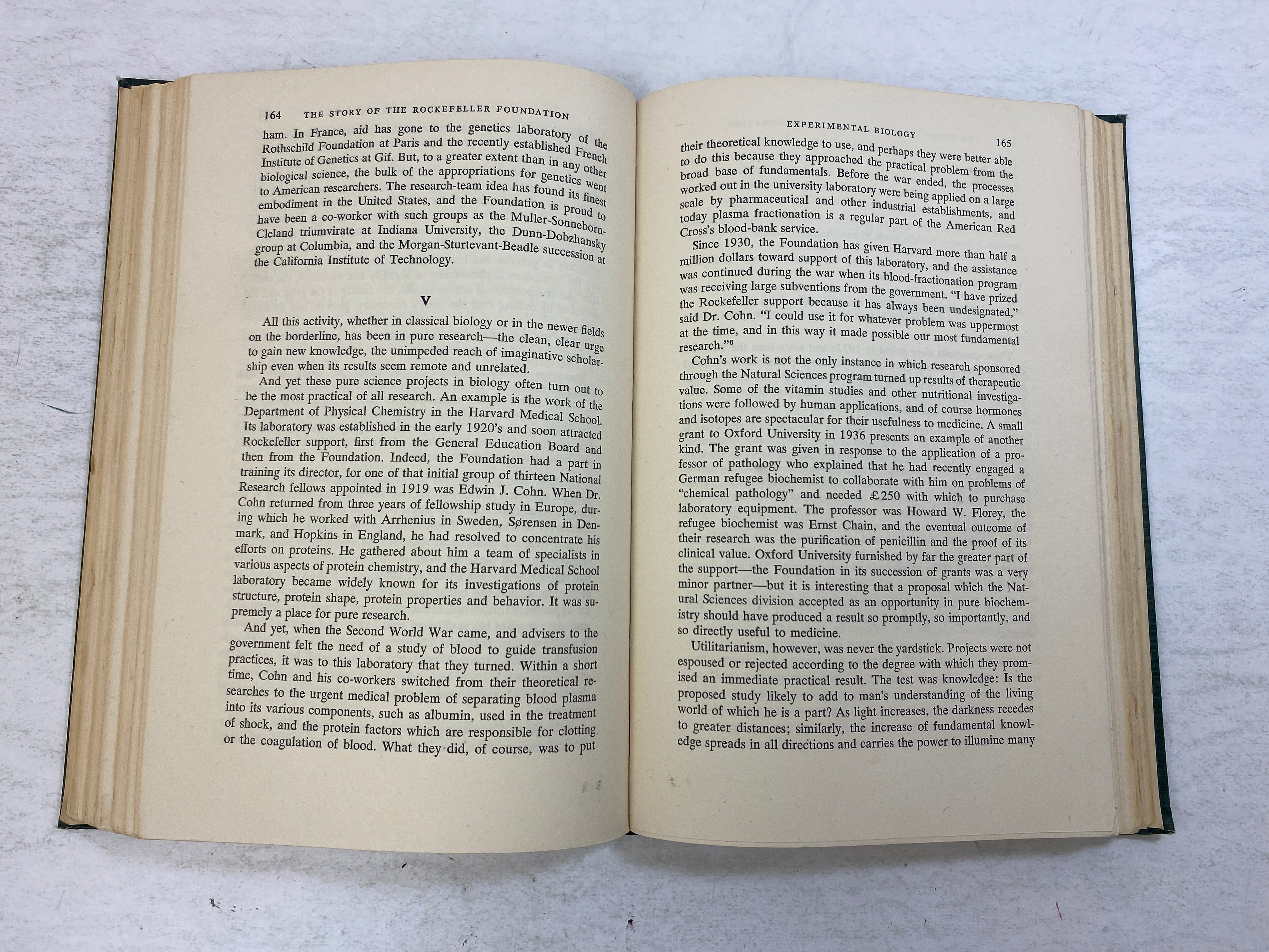 The Story of the Rockefeller Foundation by Fosdick Ex-library 1952 HC