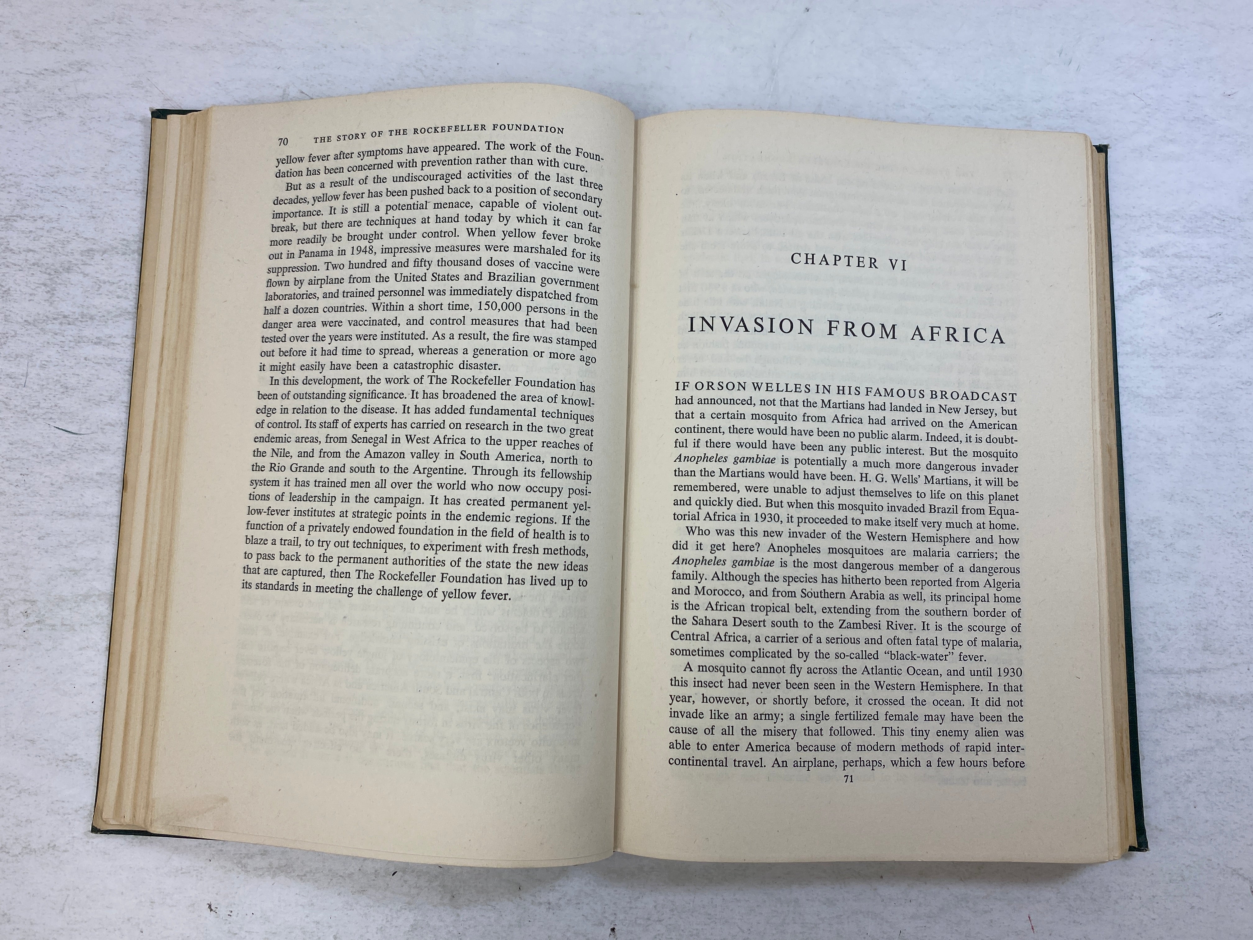 The Story of the Rockefeller Foundation by Fosdick Ex-library 1952 HC