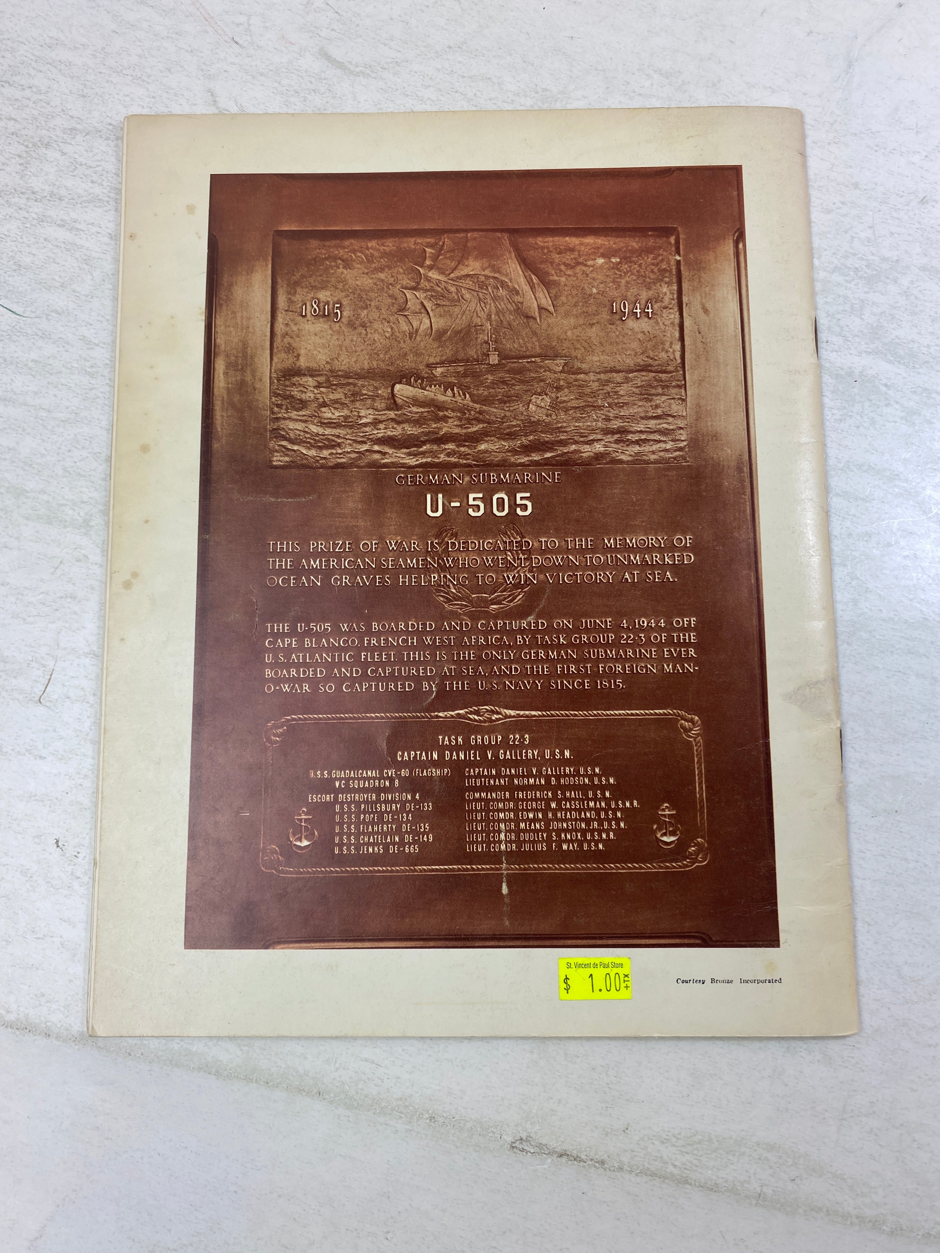 The Story of the U-505 Warship SC 1973