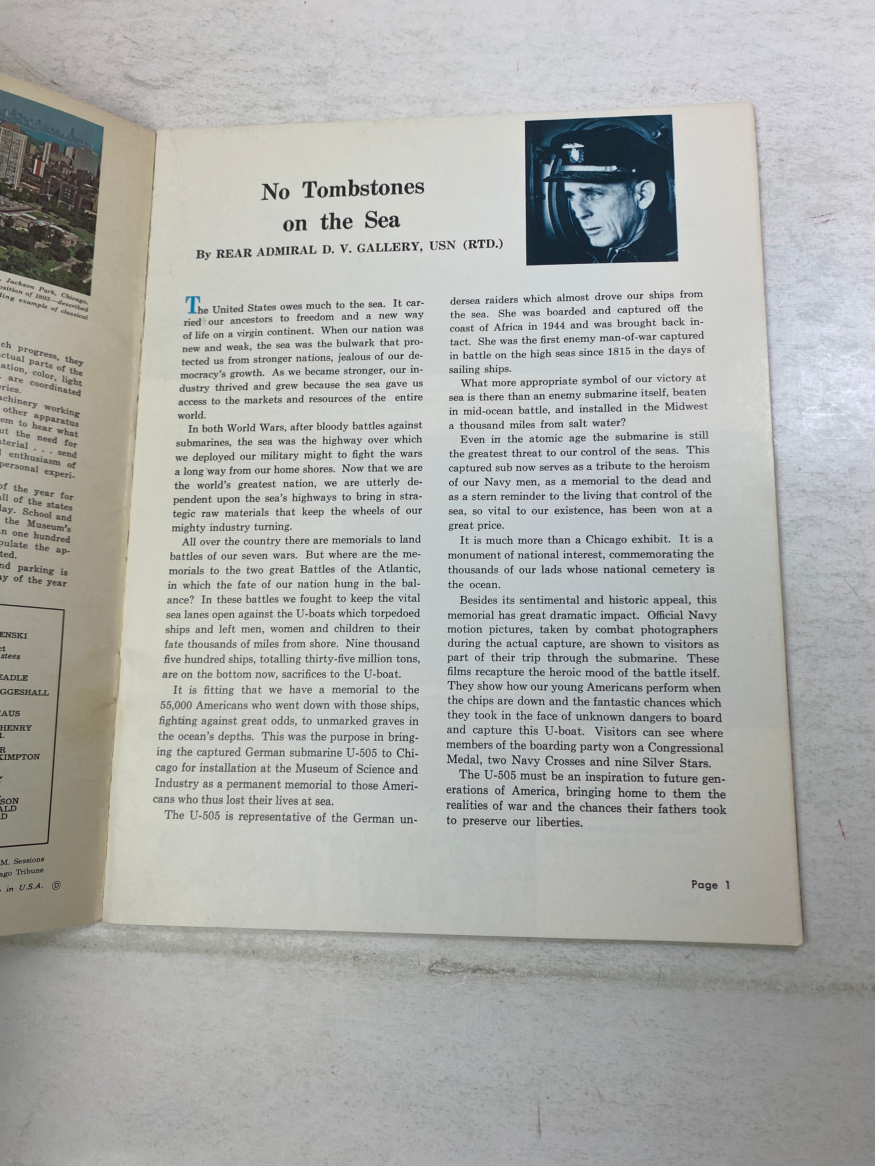 The Story of the U-505 Warship SC 1973