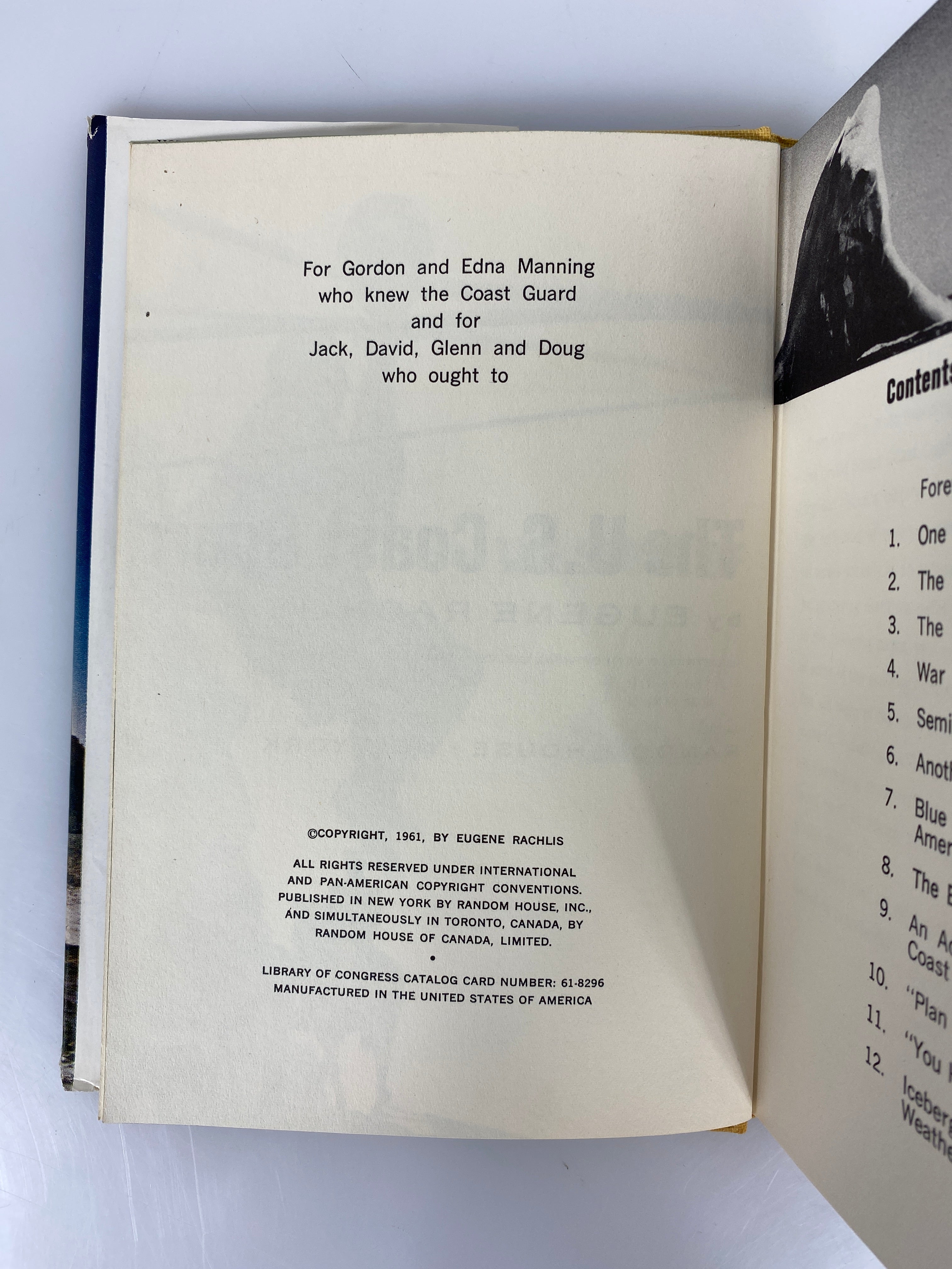 The Story of the U.S. Coast Guard Eugene Rachlis Random House 1961 HCDJ