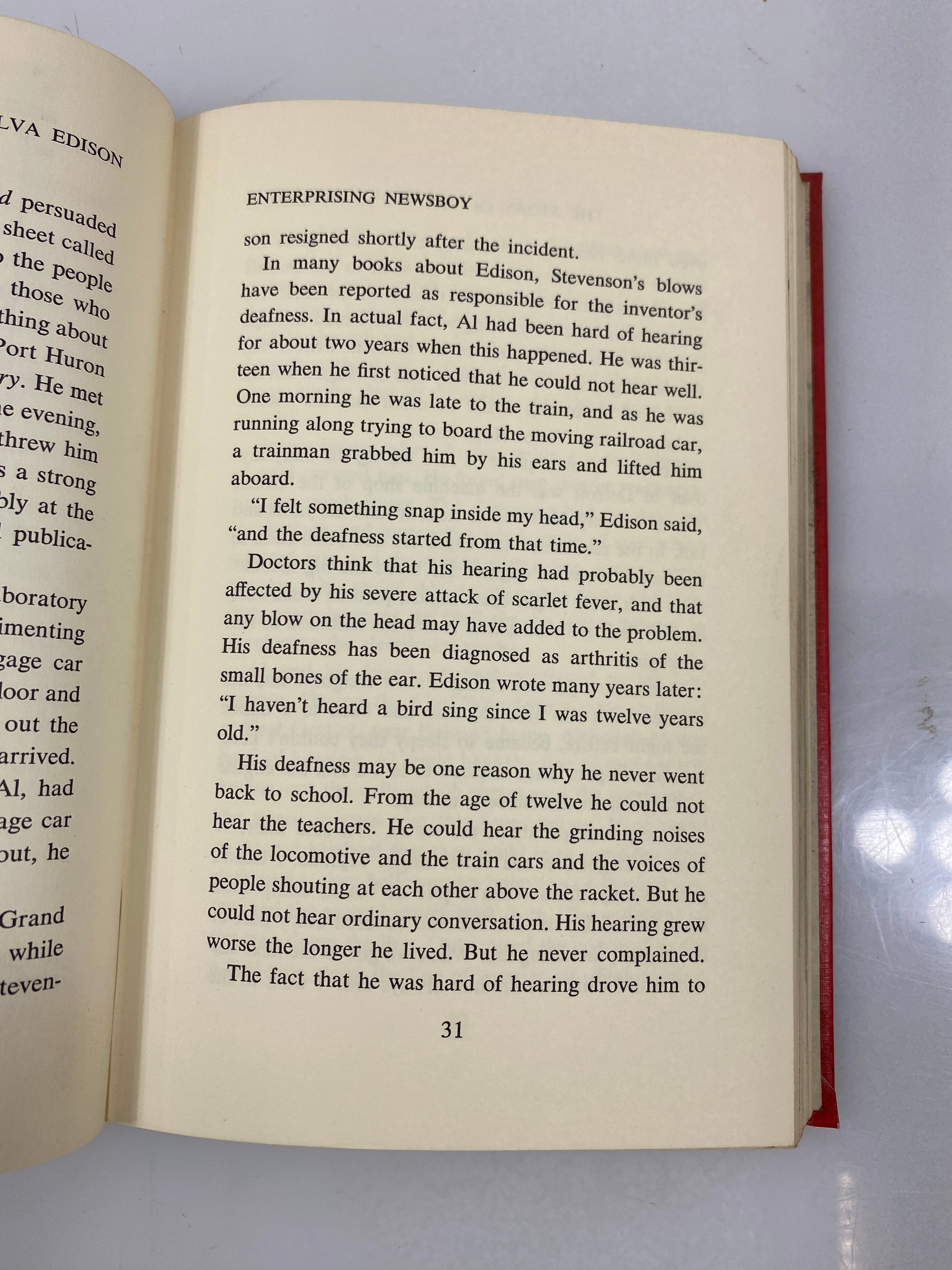 The Story of Thomas Alva Edison by Cousin Random House 1965 HC