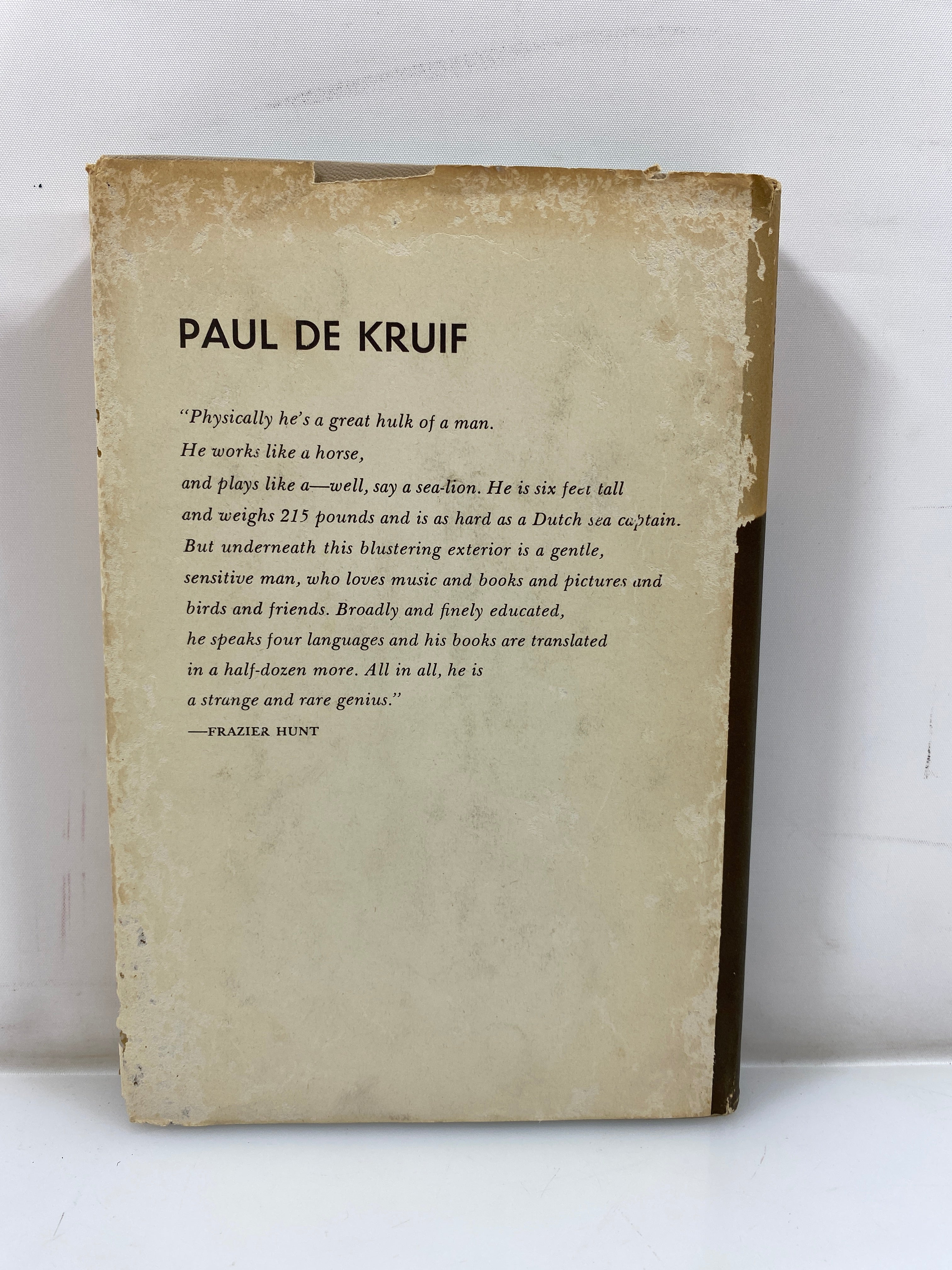 The Sweeping Wind Paul de Kruif 1962 HCDJ BCE