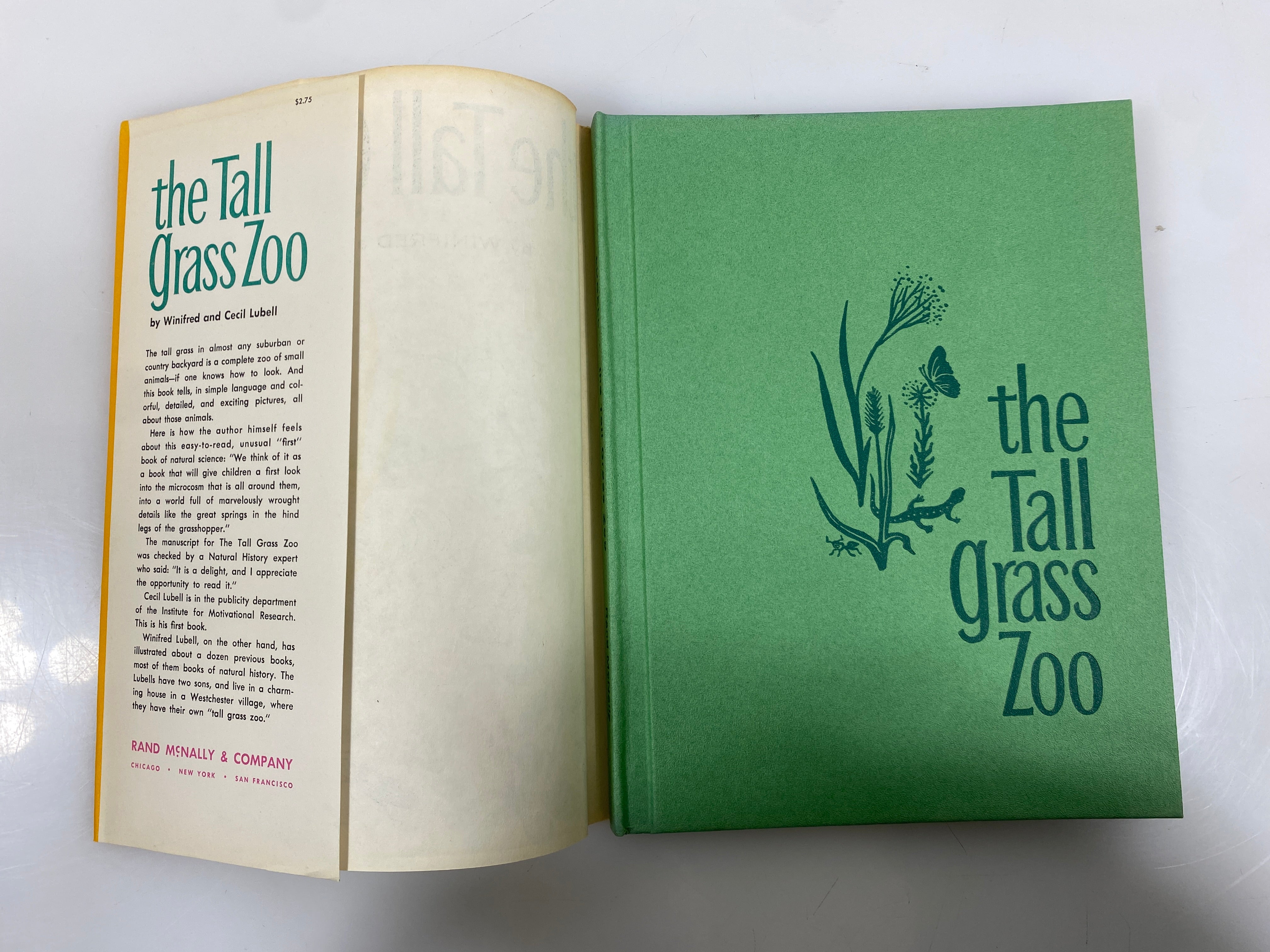 The Tall Grass Zoo Lubell/Lubell Weekly Reader Children's Book Club 1961 HCDJ