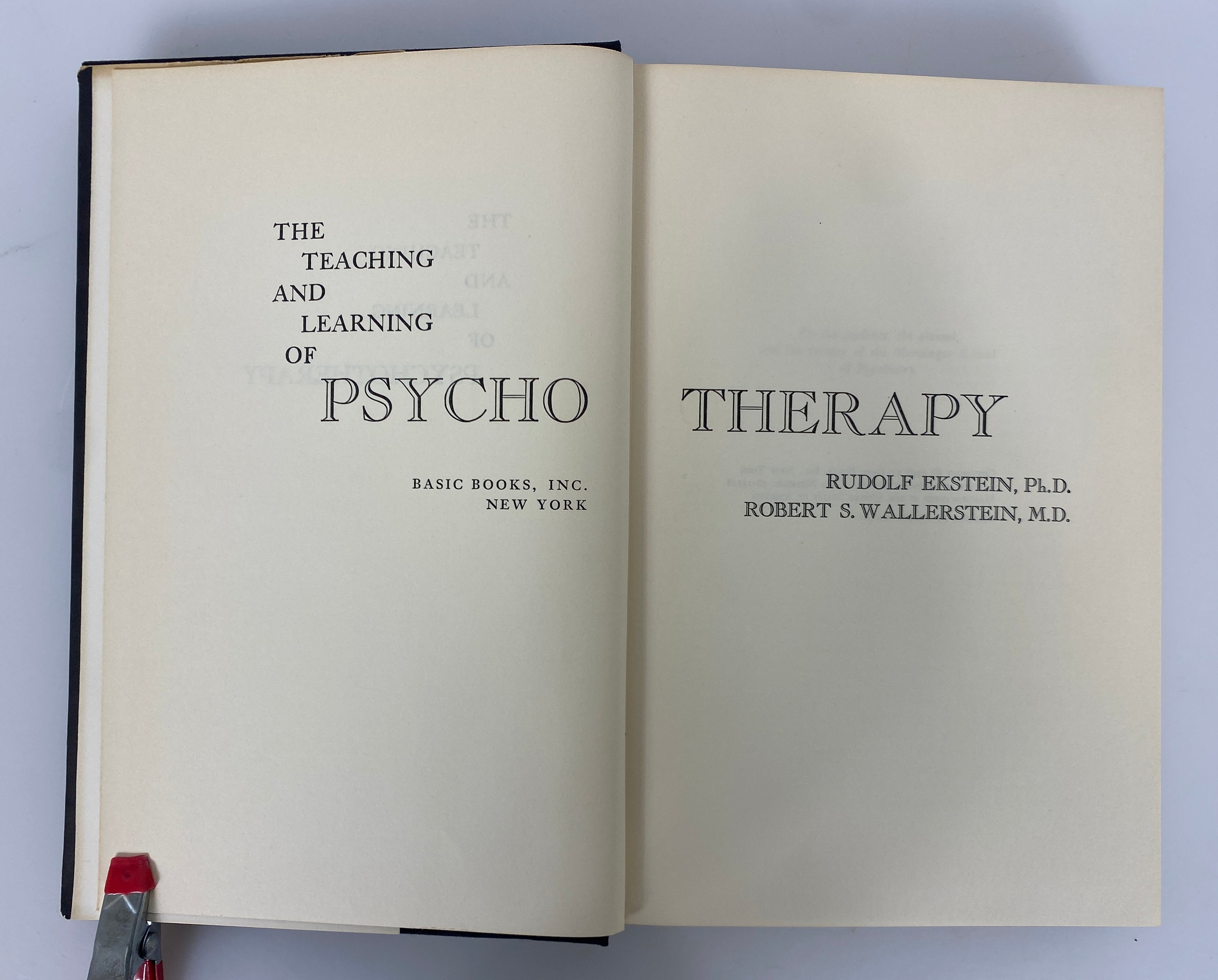 The Teaching & Learning of Psychotherapy Ekstein/Wallerstein 1958 HCDJ
