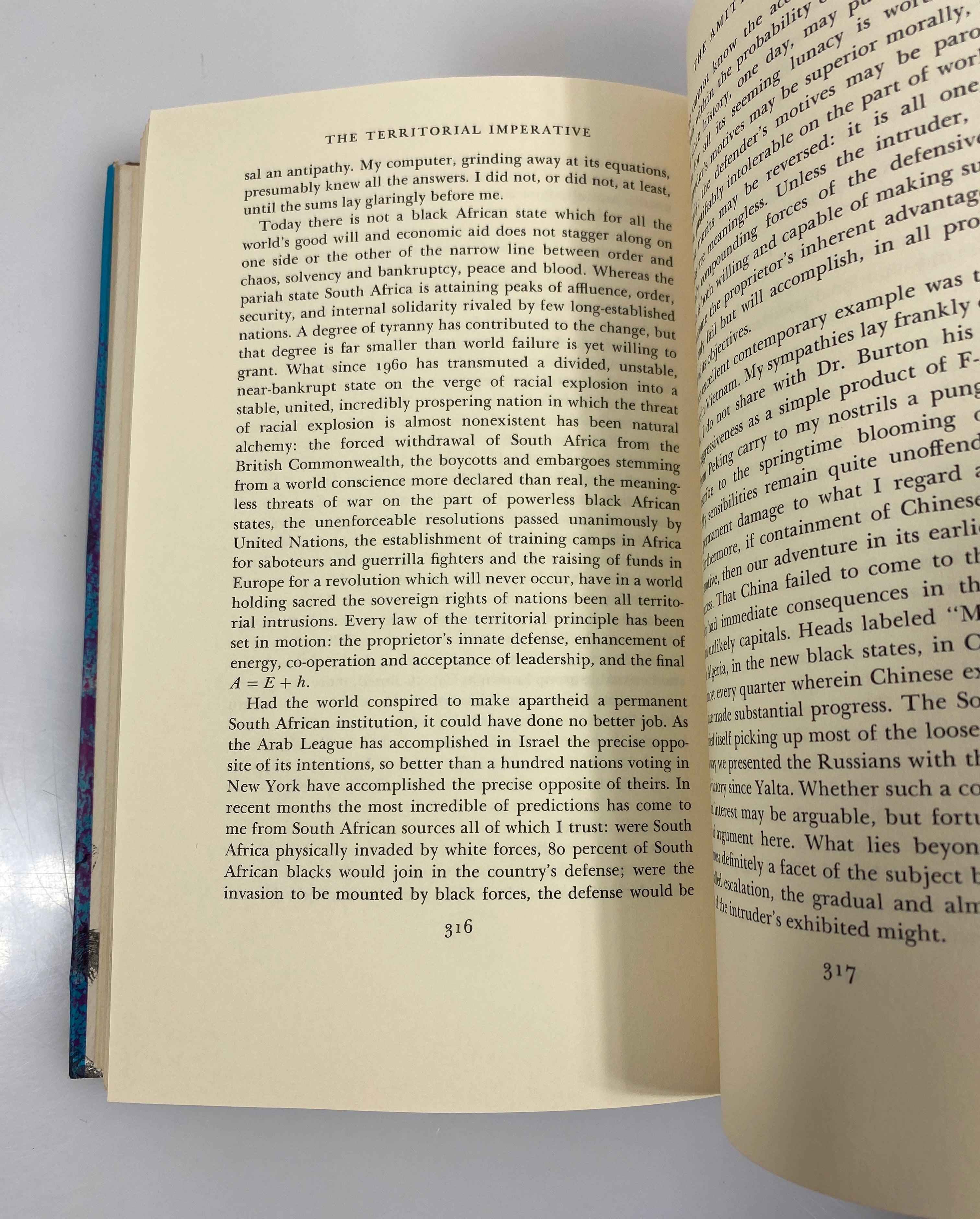 The Territorial Imperative Robert  Ardrey 1966 HCDJ