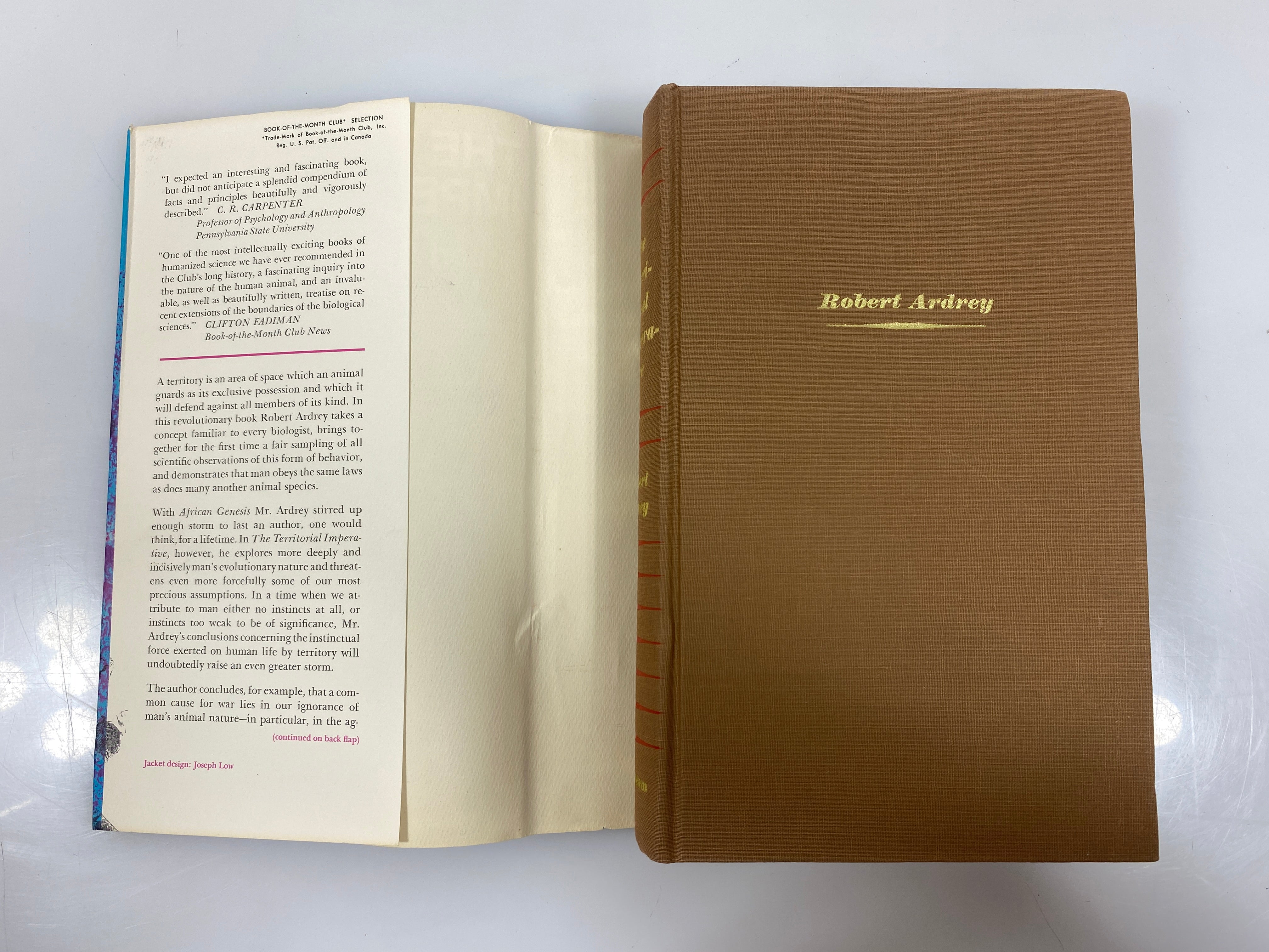 The Territorial Imperative Robert  Ardrey 1966 HCDJ