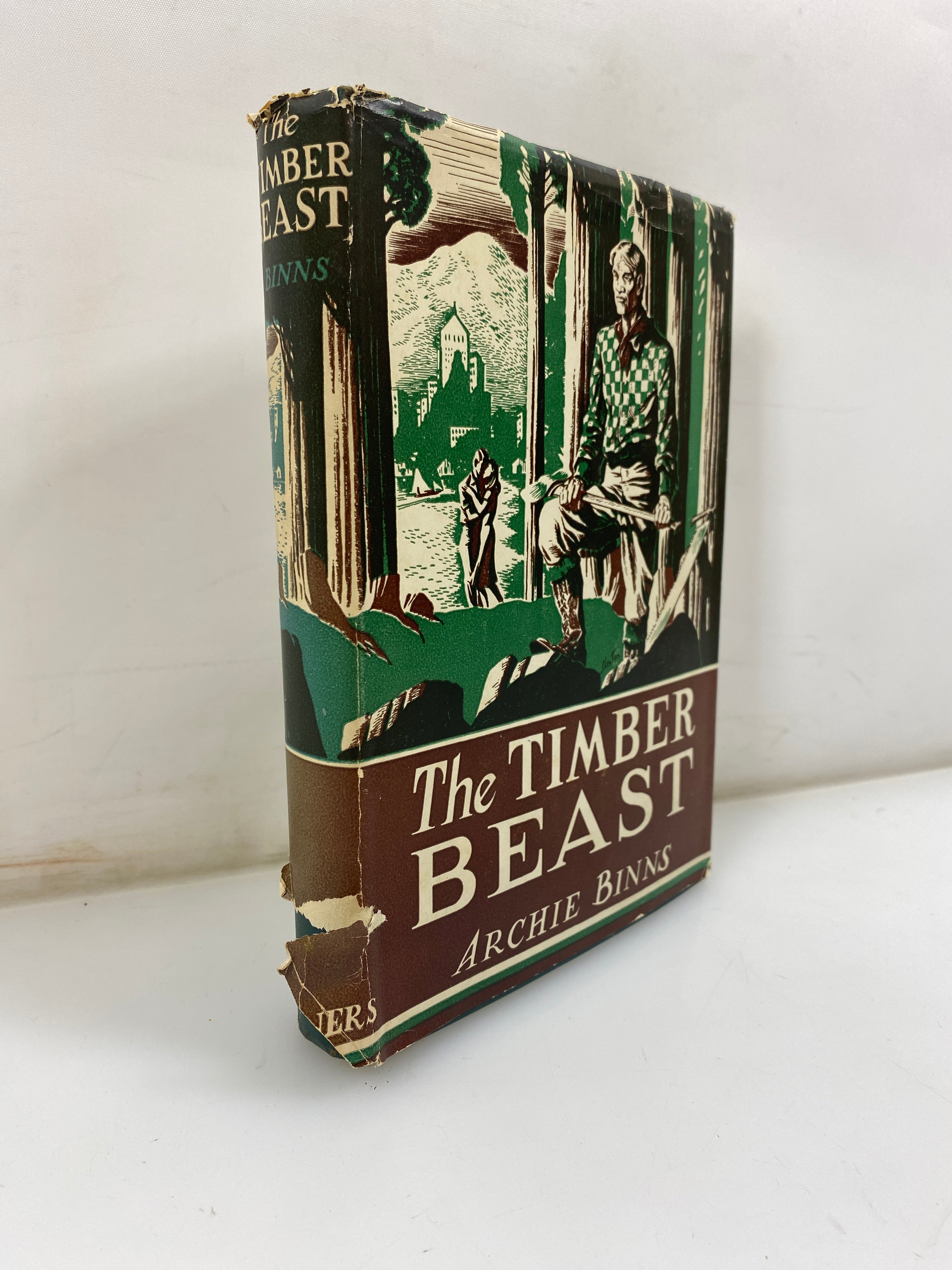 The Timber Beast by Binns 1944 HCDJ