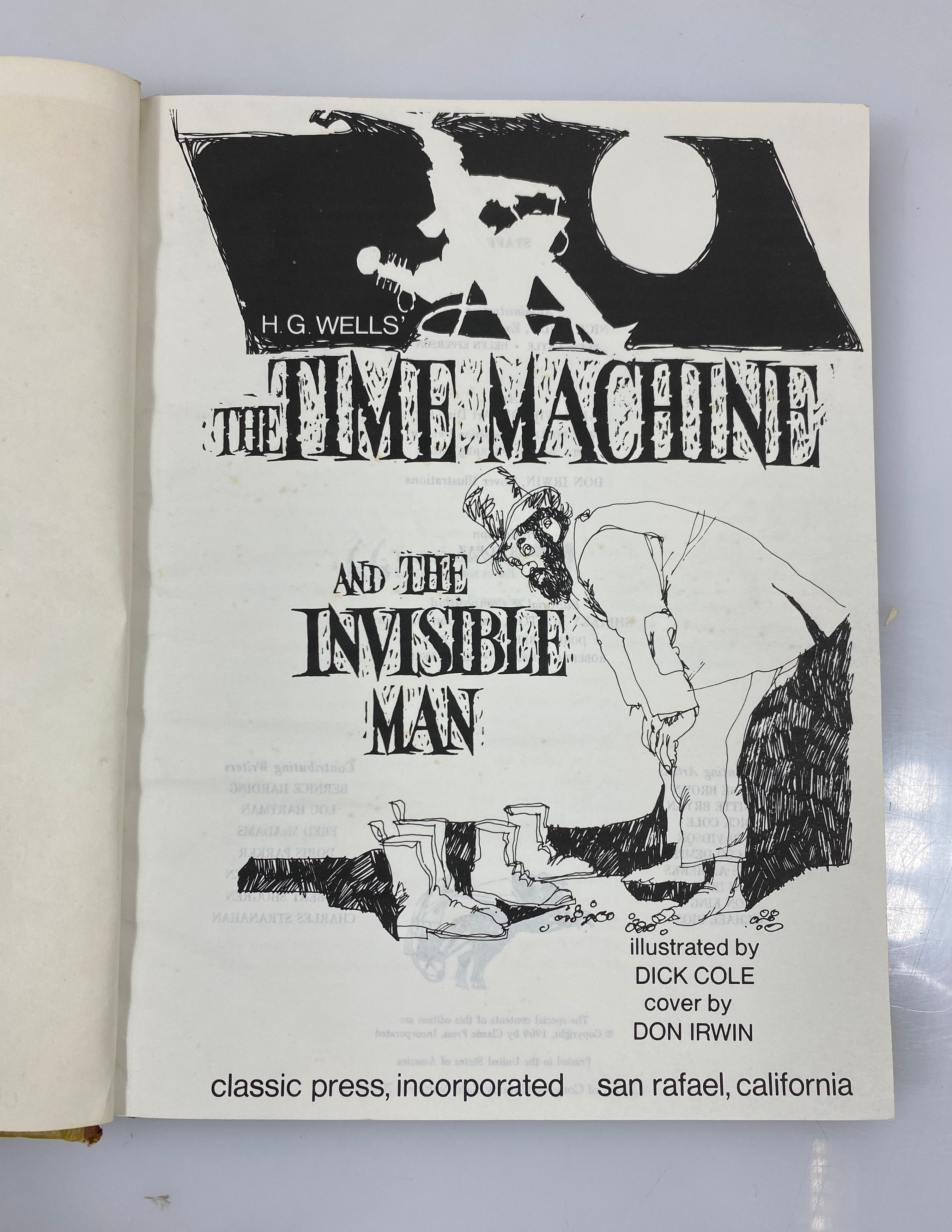 The Time Machine & The Invisible Man Classic Press 1969 HC